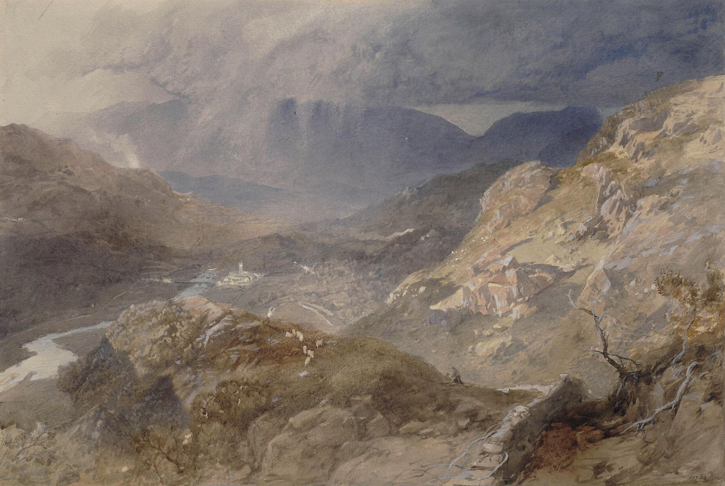 View in Cumberland, Pyne, ca. 1820-75