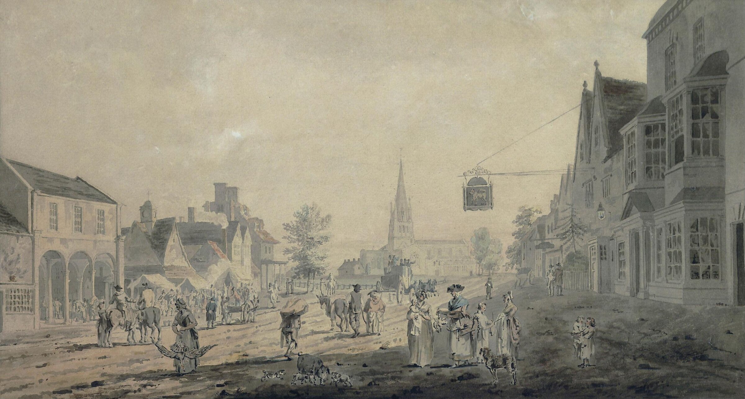 Witney, Oxfordshire, Paul Sandby, 18th century