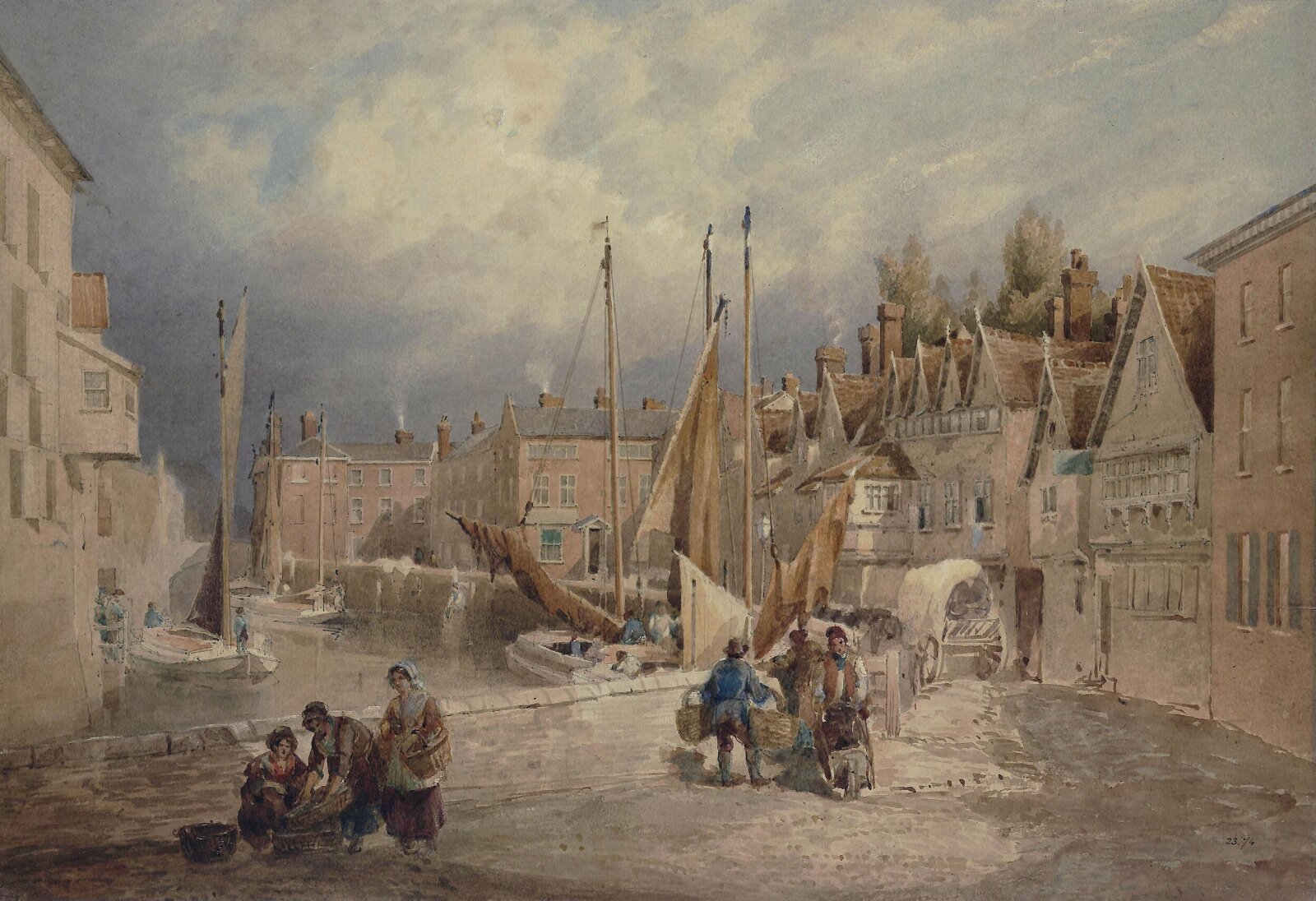 Quay Side, Norwich, Thirtle, ca. 1820-39