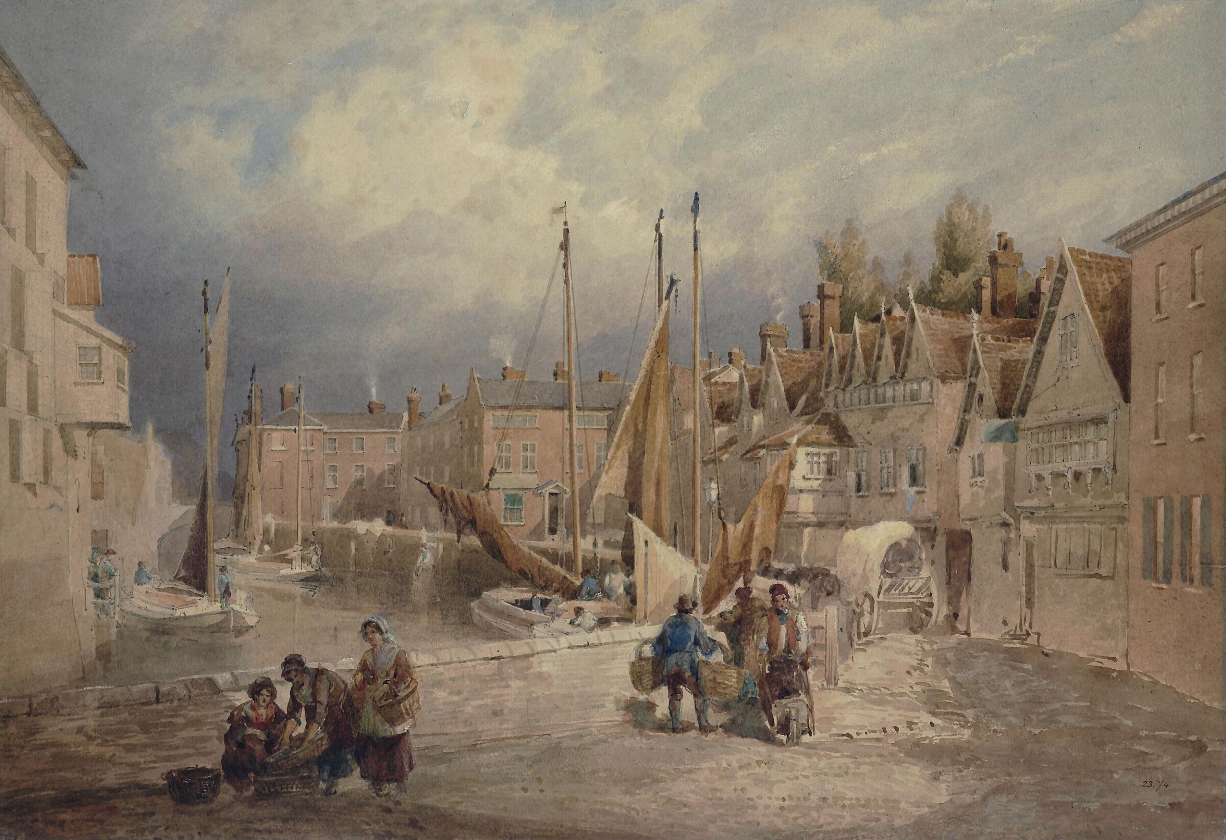Quay Side, Norwich, Thirtle, ca. 1820-39