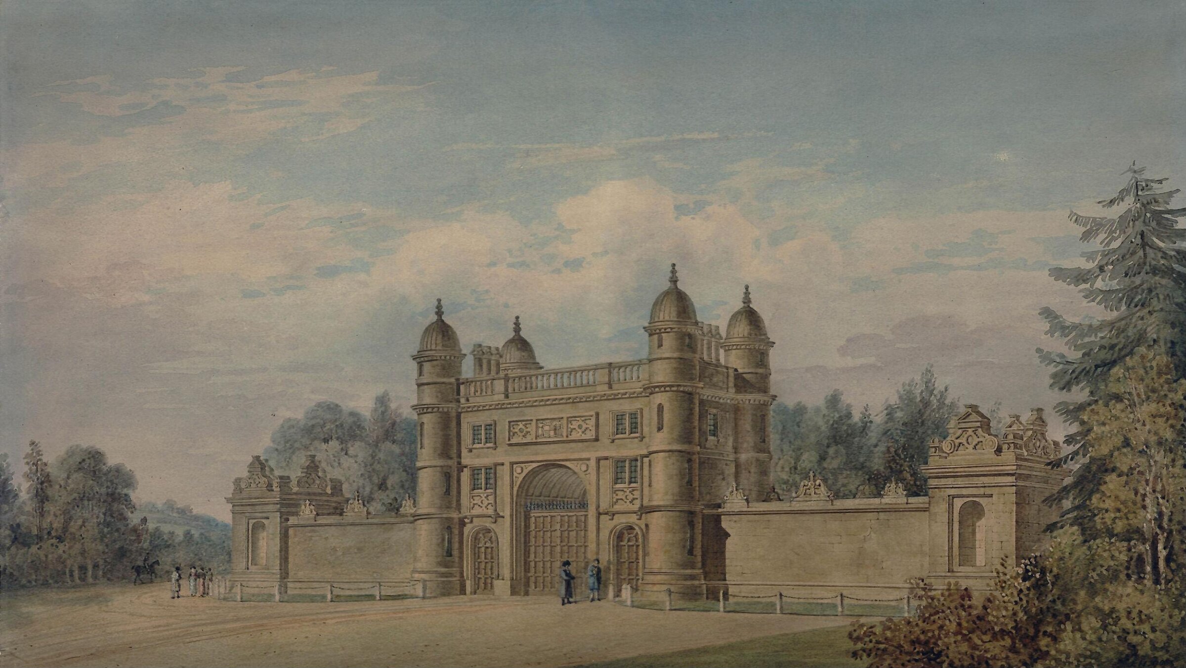 The Lodge, Wollaton Hall, Nottinghamshire, Jeffry Wyatville, ca. 1785-1840