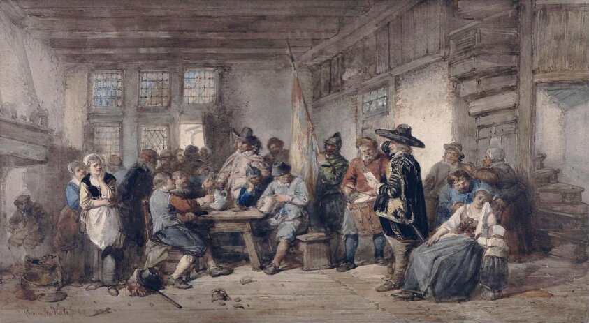 The Recruiting Sarjeant (1864) by Mari ten Kate