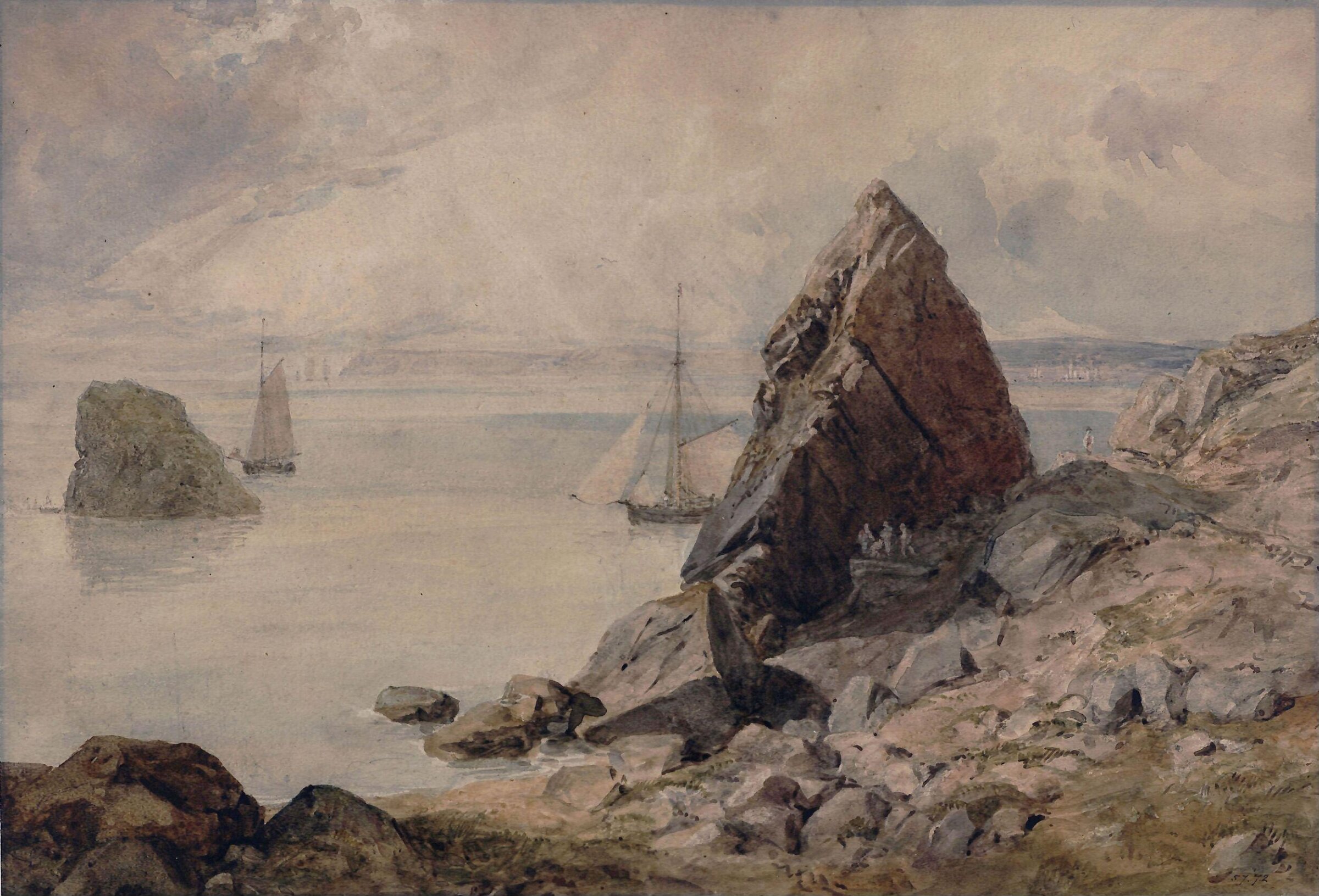 The Shag Rock, Tor Bay, Edward Swinburne, ca. 1790-1840