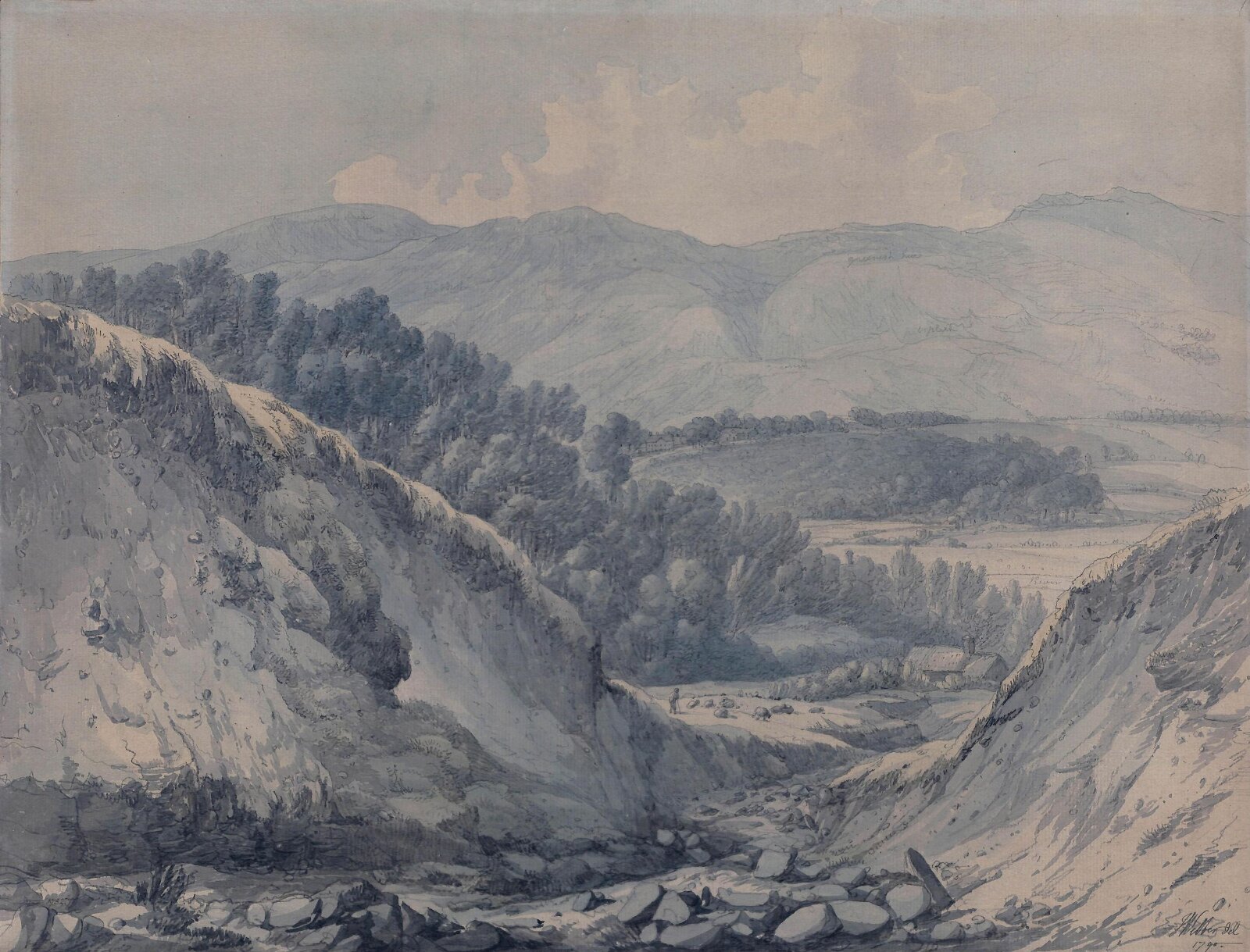 Near Dolgelly, John Webber, 1790