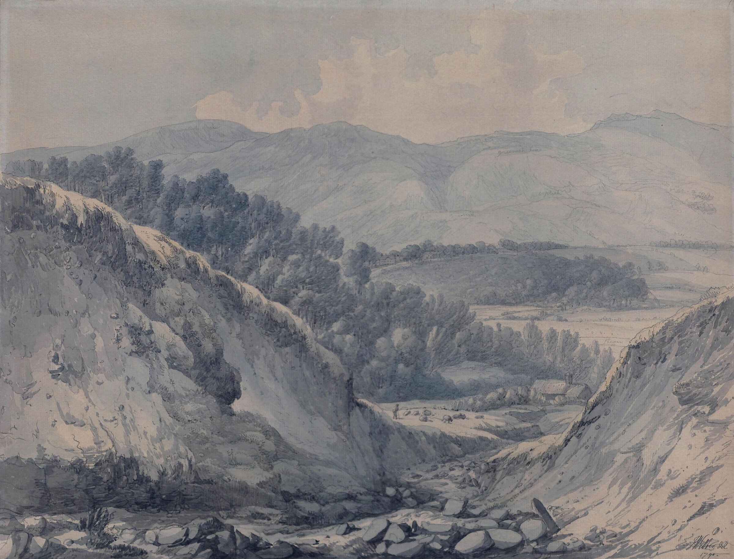 Near Dolgelly, John Webber, 1790