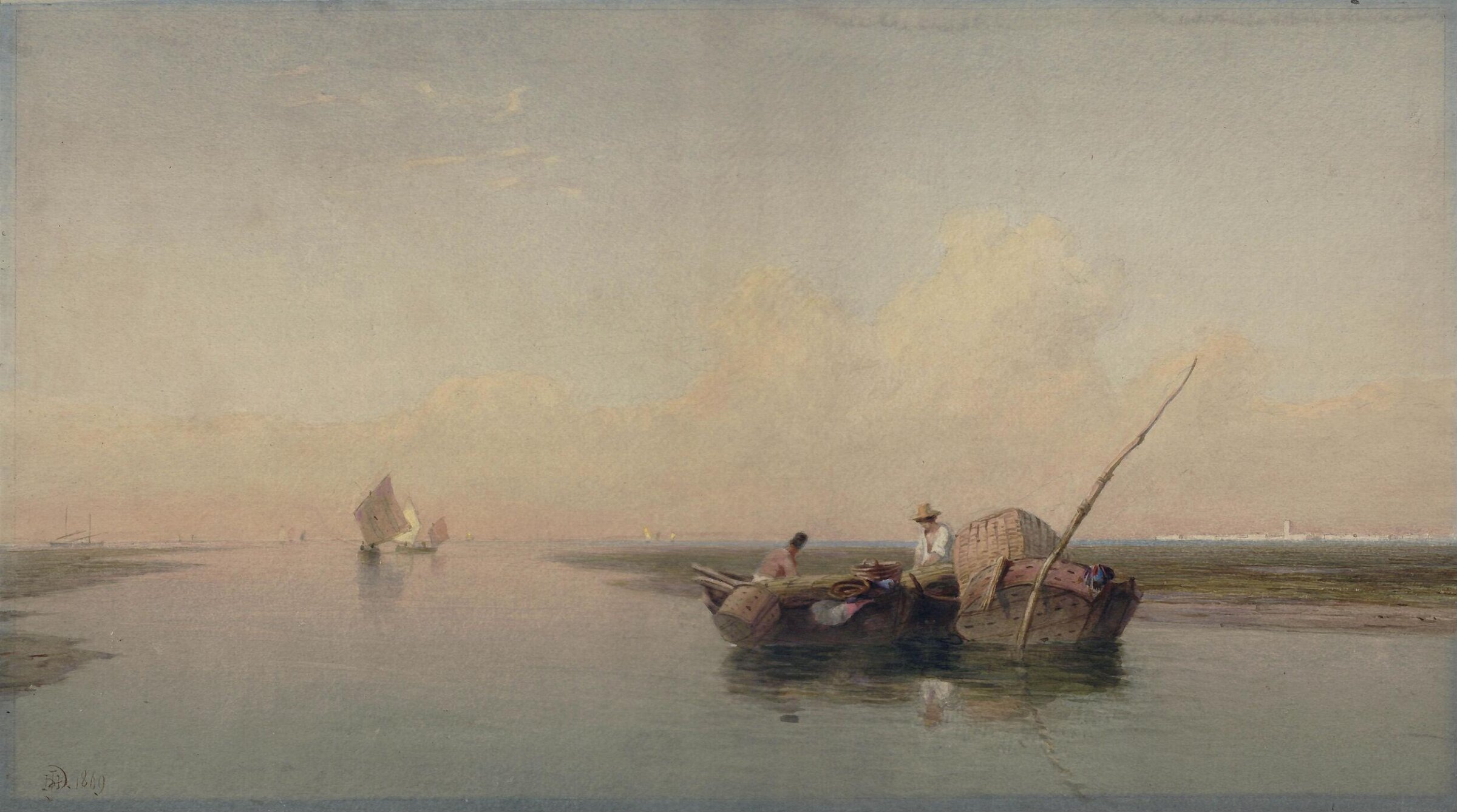 The Lagunes of Venice, James T. Hervé d'Egville, 1869