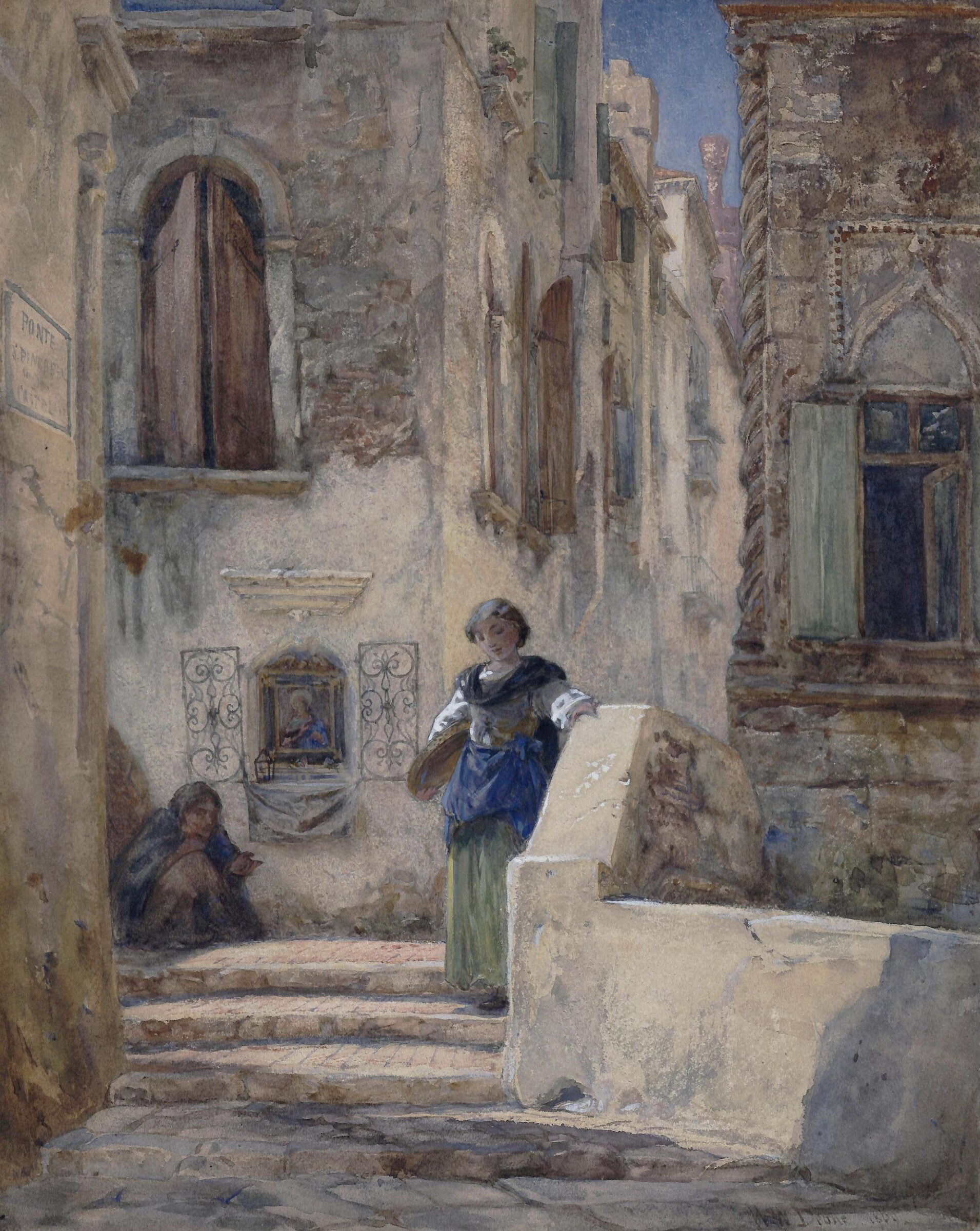 Street in Venice, William Wood Deane, 1869