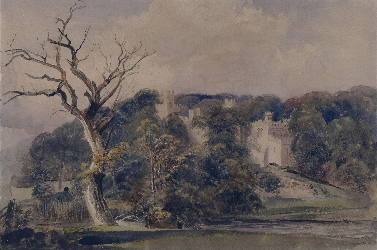Haddon Hall, Derbyshire, de Wint, 1839