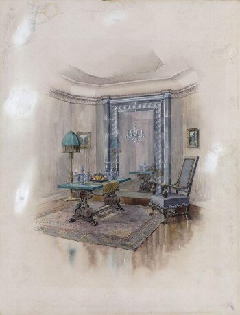 Perspective design for a dining room by William Henry Haynes & Co. London