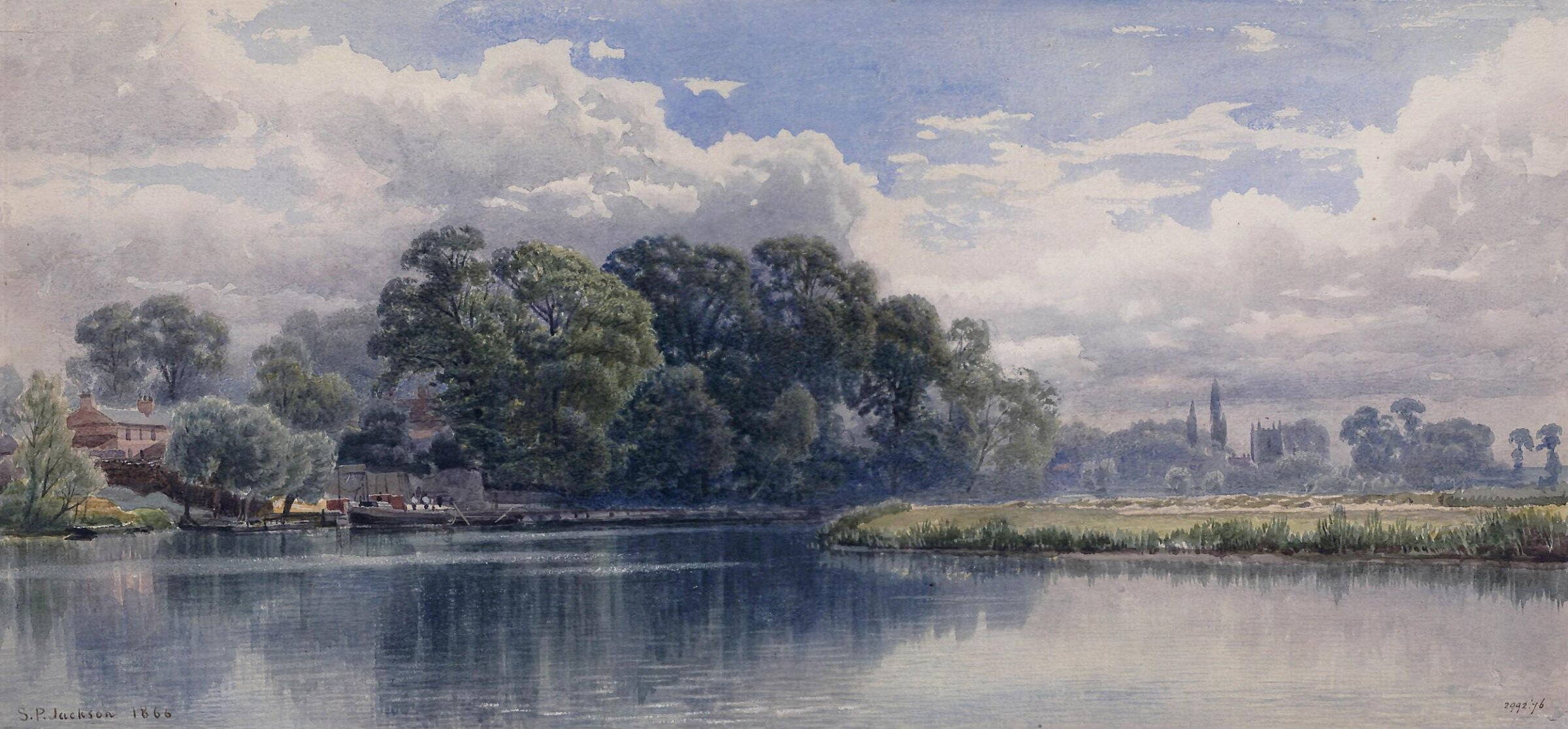 The Thames at Wargrave: Midday, Samuel Phillips Jackson, 1866