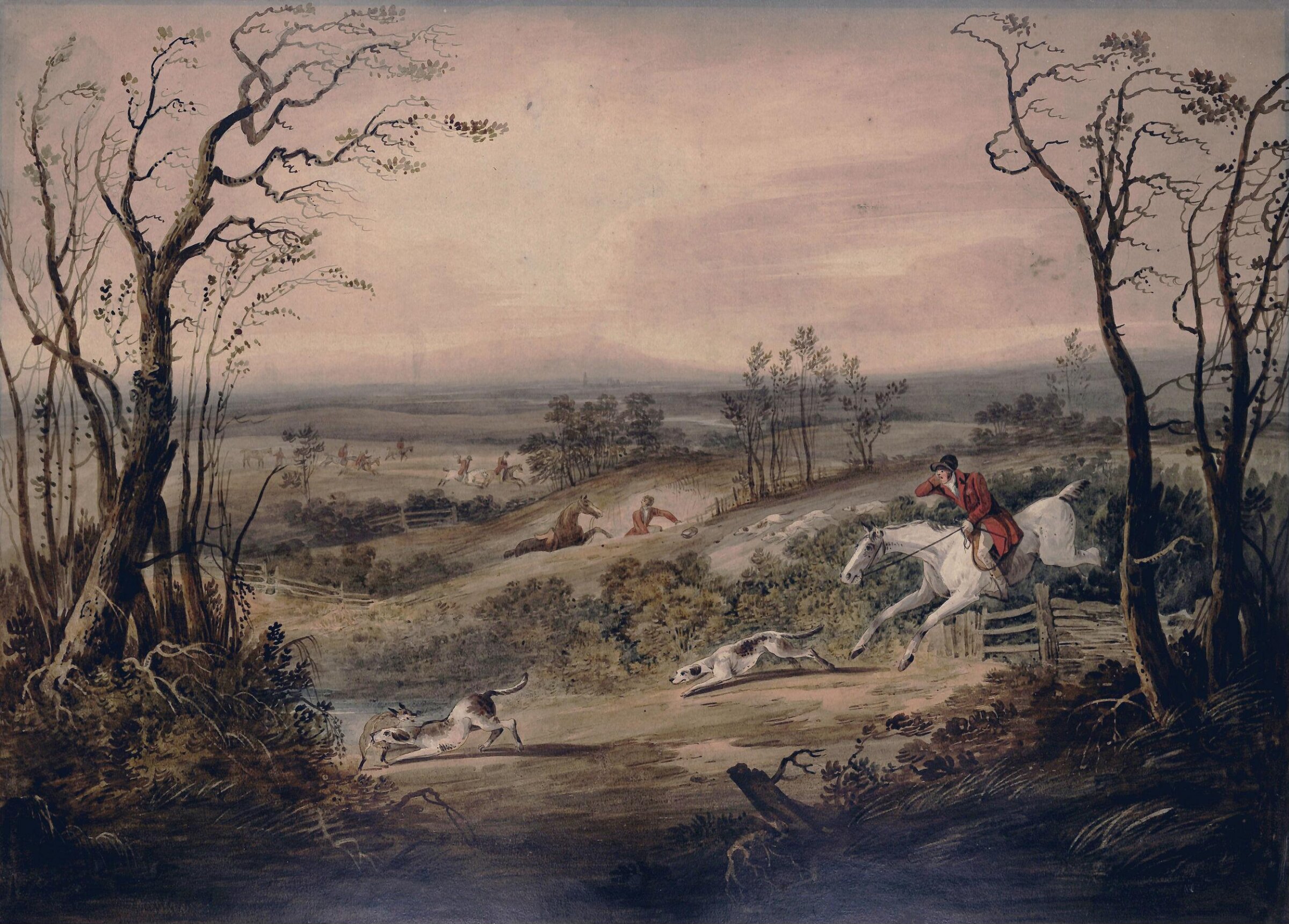 Fox Hunting: The Death, Reinagle, ca. 1775-1825