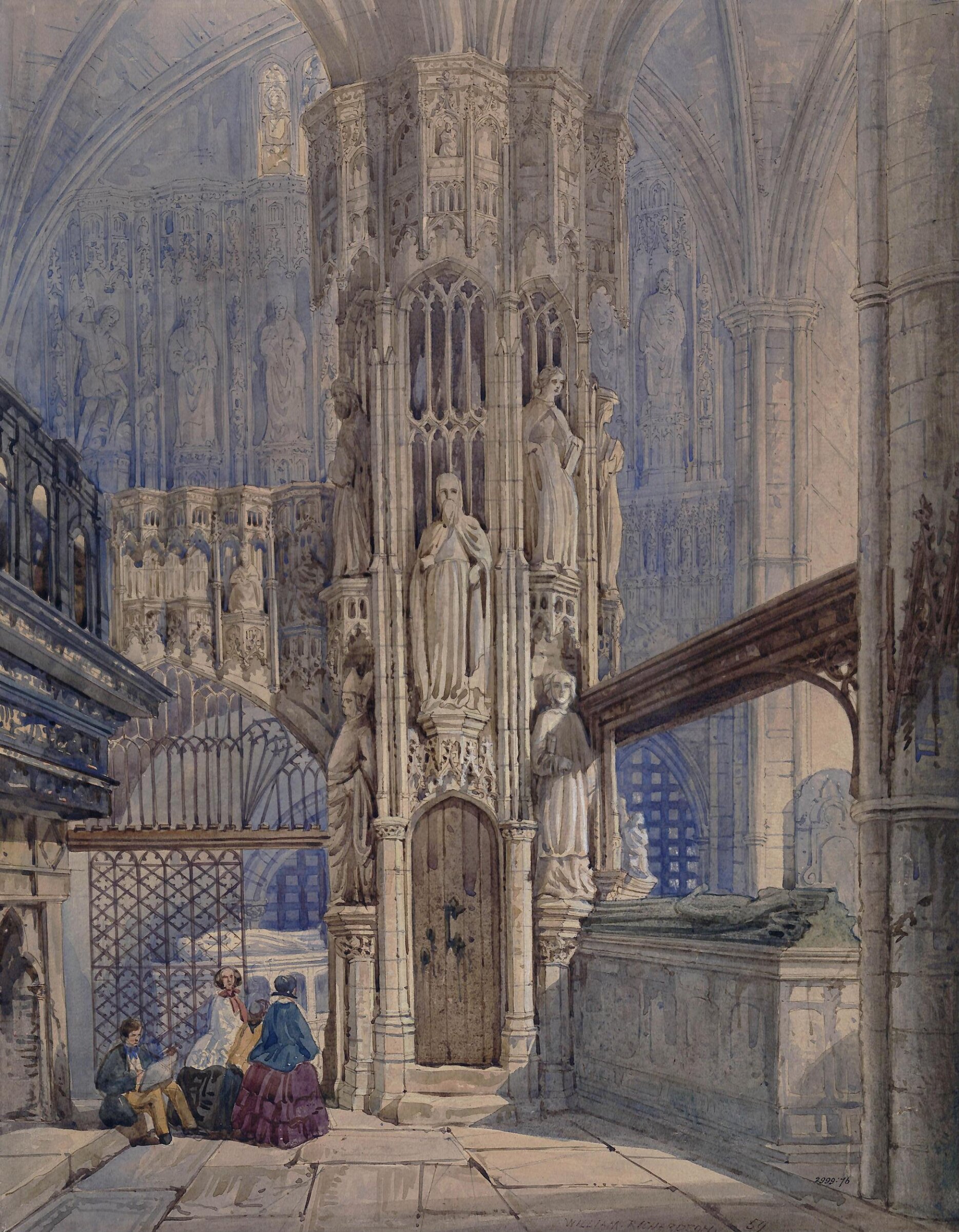 Edward the Confessor's Chapel, Westminster Abbey, William Richardson, 1859