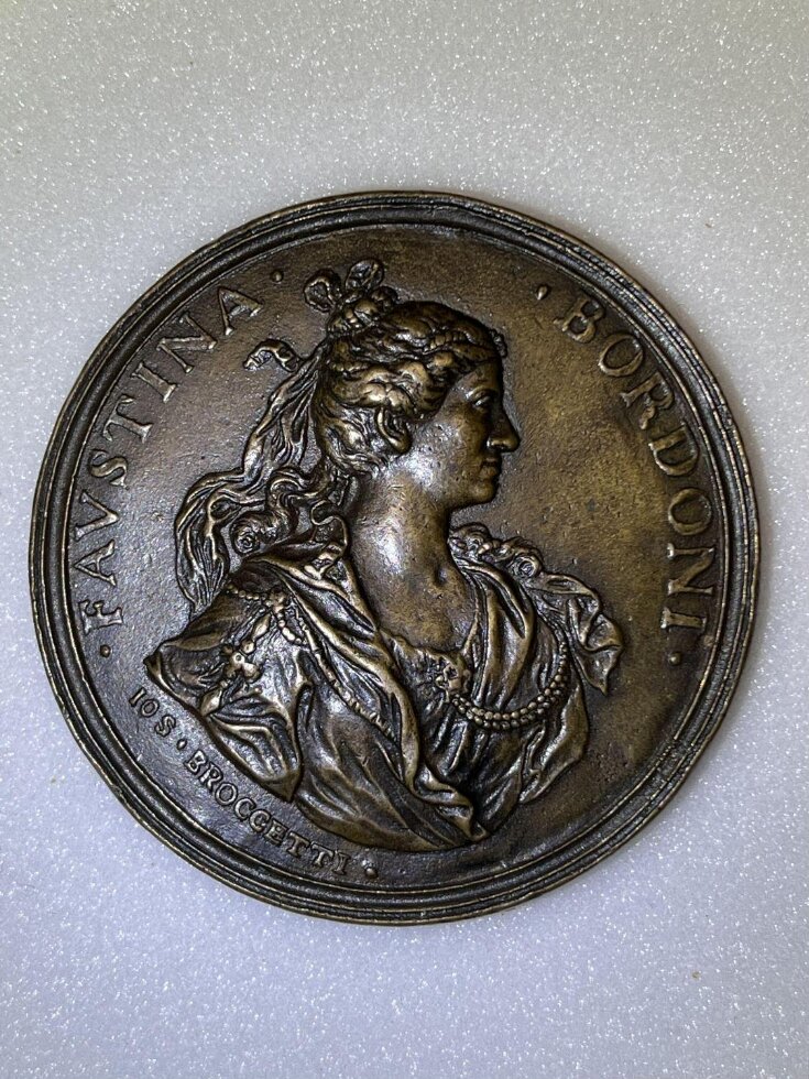 Portrait medal of Faustina Bordoni top image
