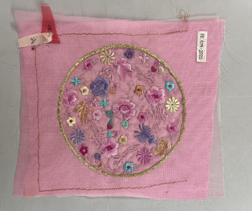 Embroidery sample