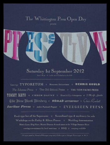 The Whittington Press Open Day