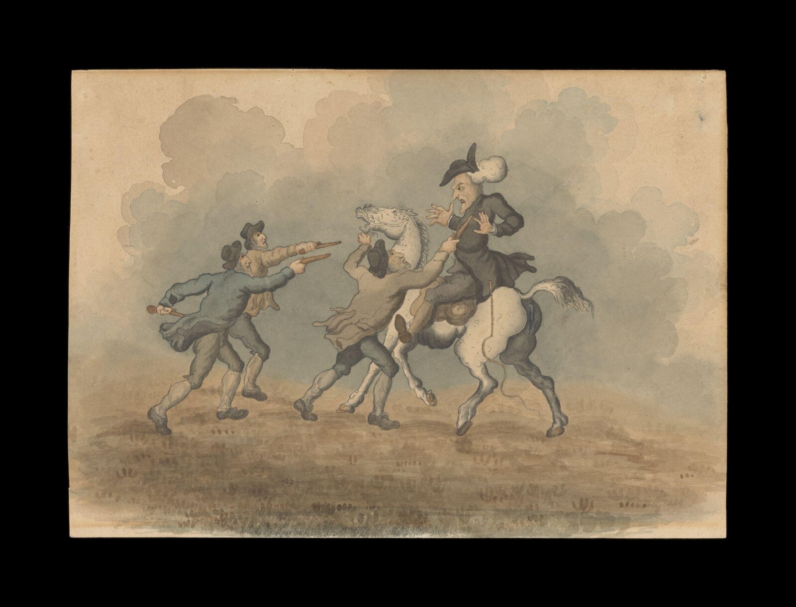 Dr Syntax Stopped by Highwaymen, Thomas Rowlandson, c. 1812