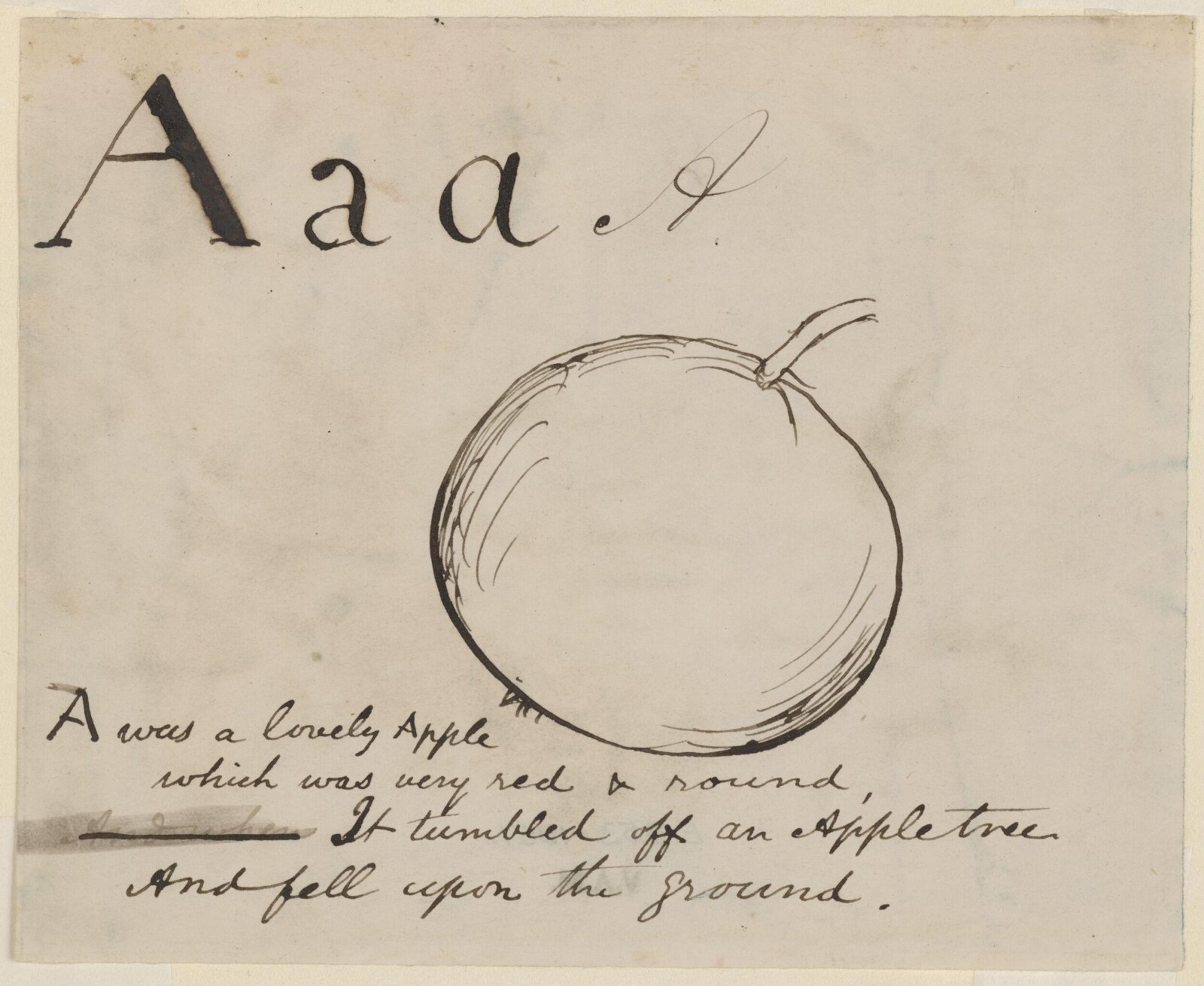 Nonsense Alphabet, Edward Lear, c.1880