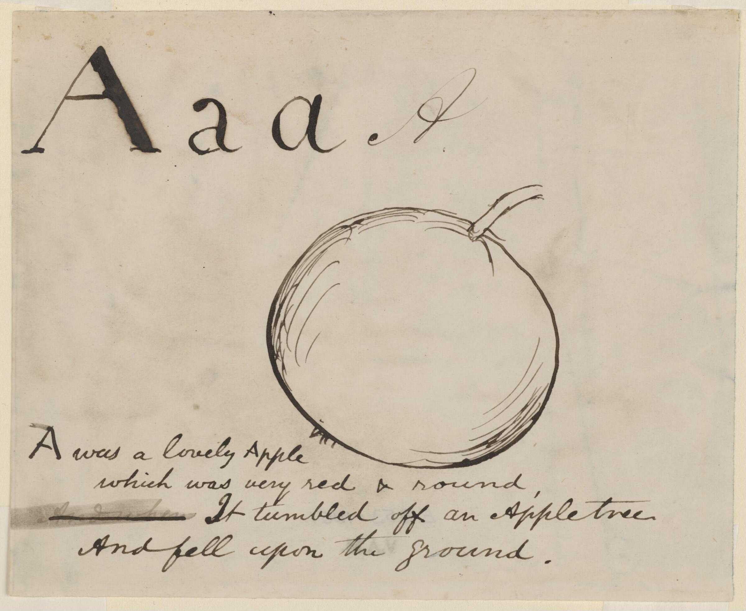 Nonsense Alphabet, Edward Lear, c.1880