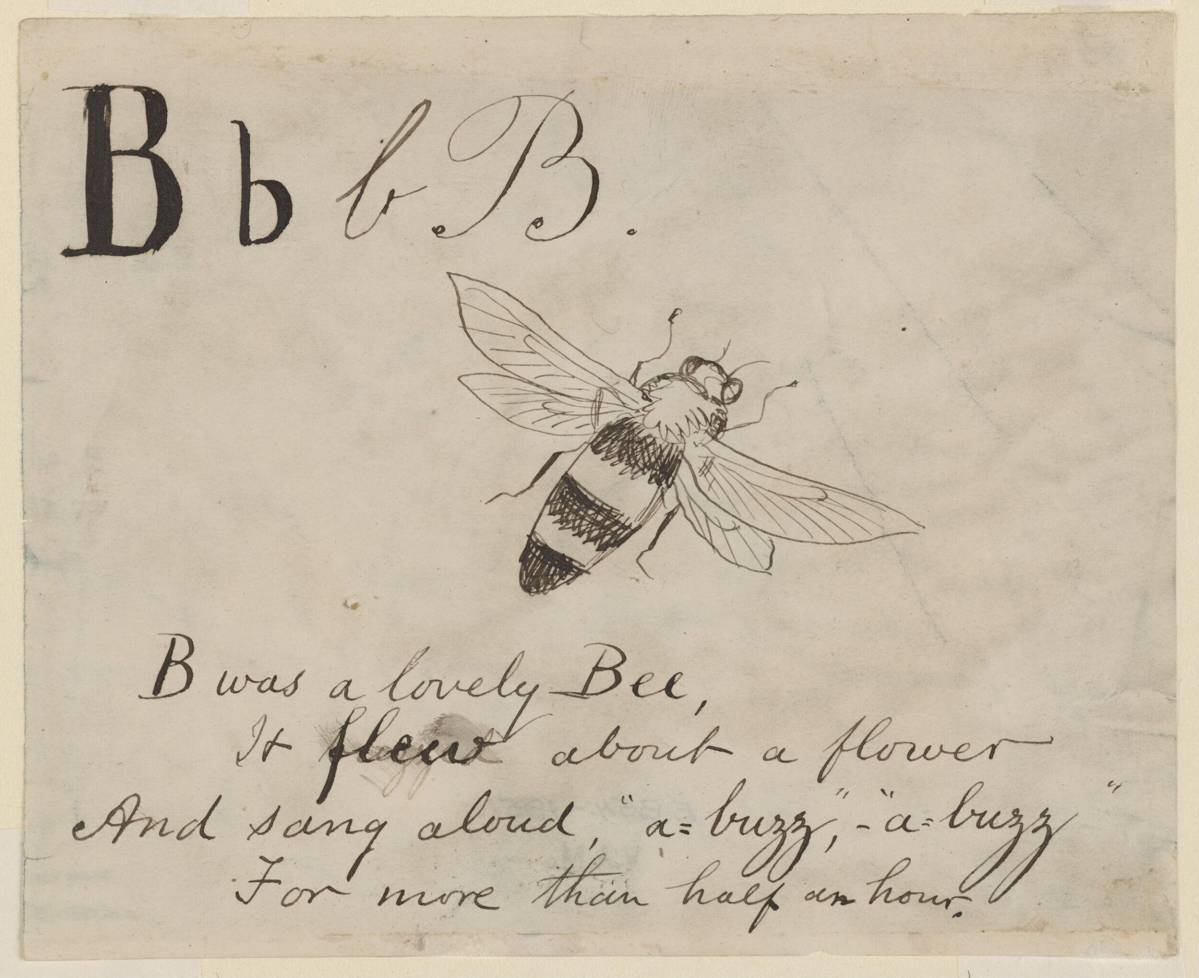 Nonsense Alphabet, Edward Lear, c.1880