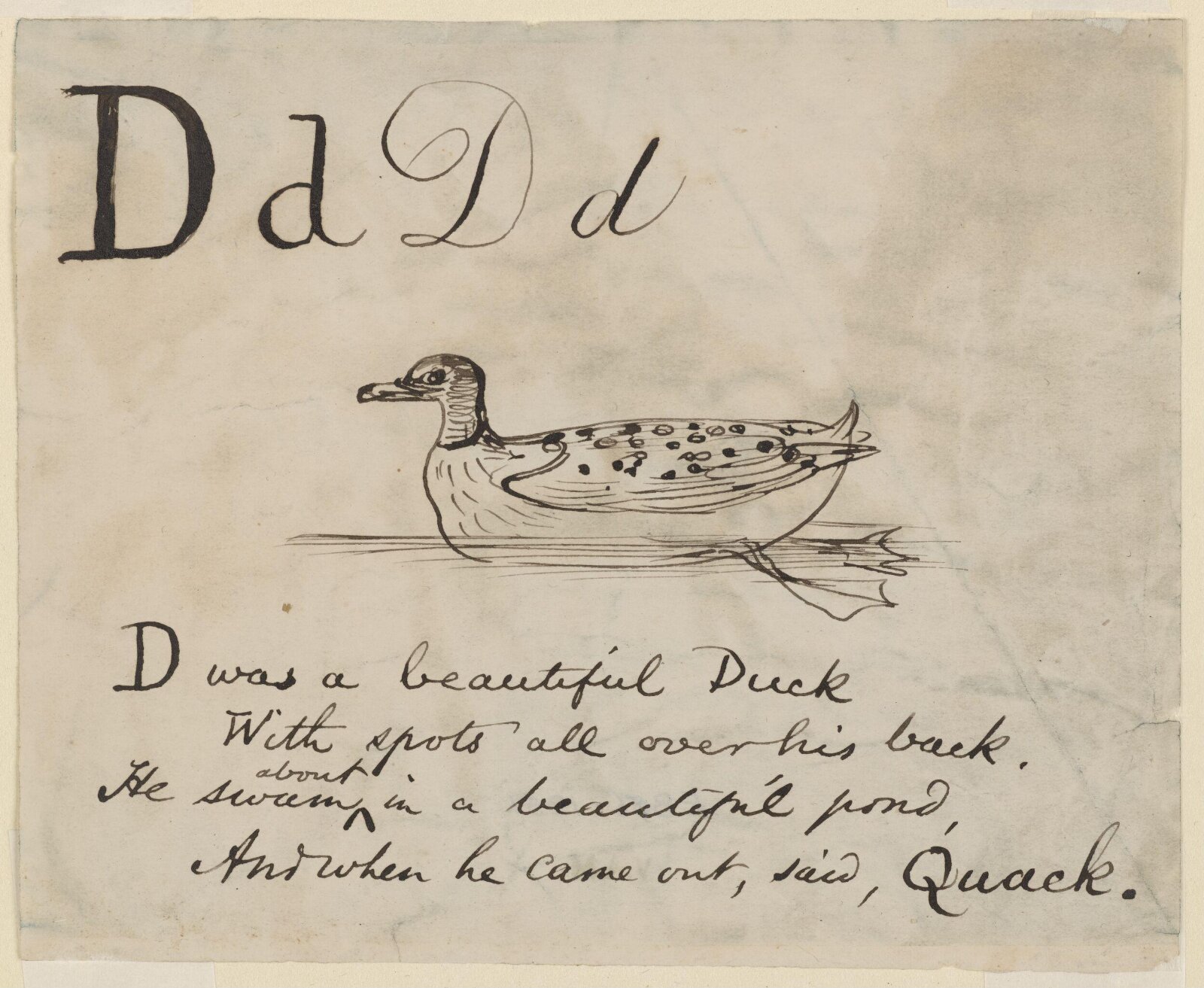 Nonsense Alphabet, Edward Lear, c.1880