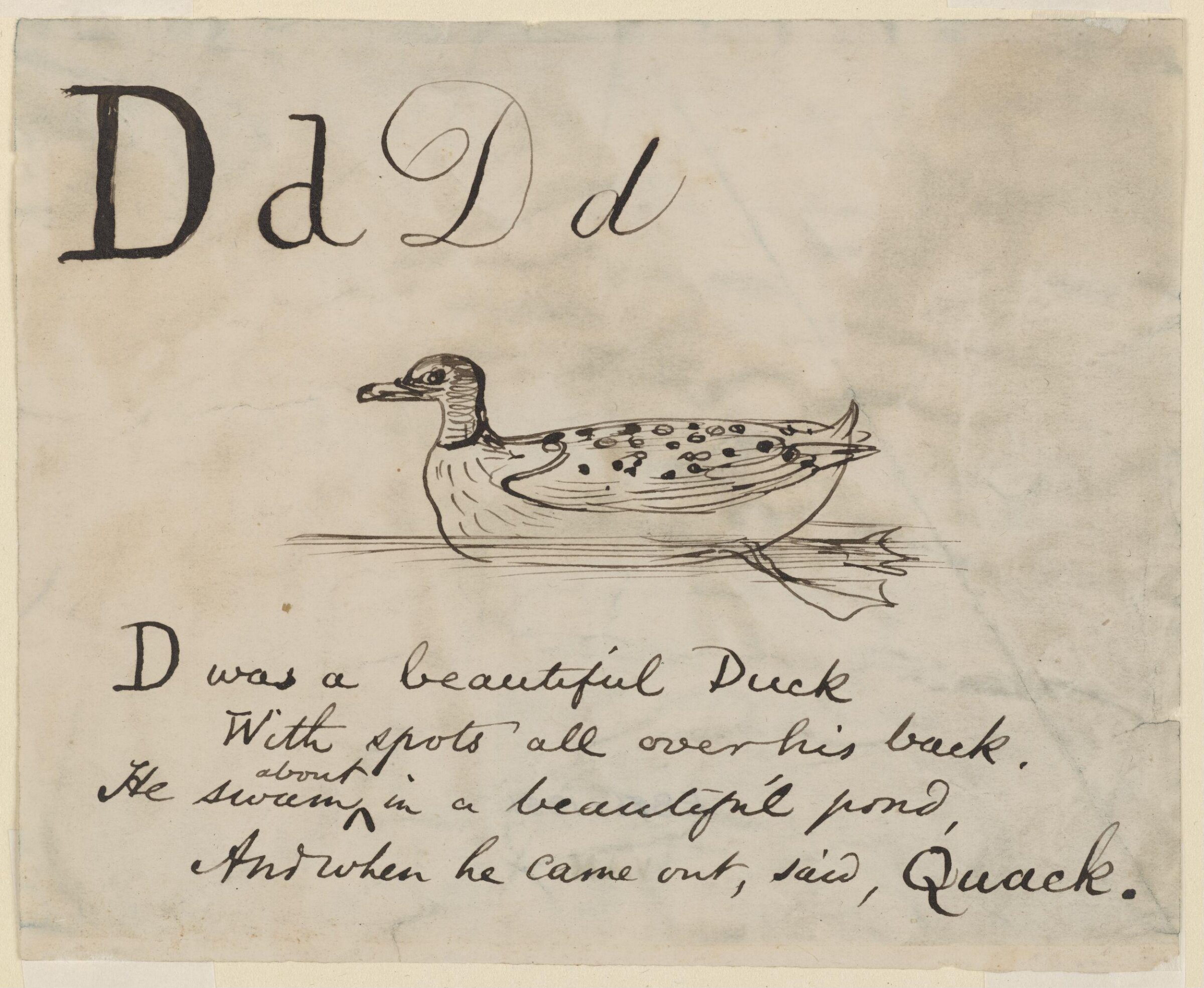 Nonsense Alphabet, Edward Lear, c.1880