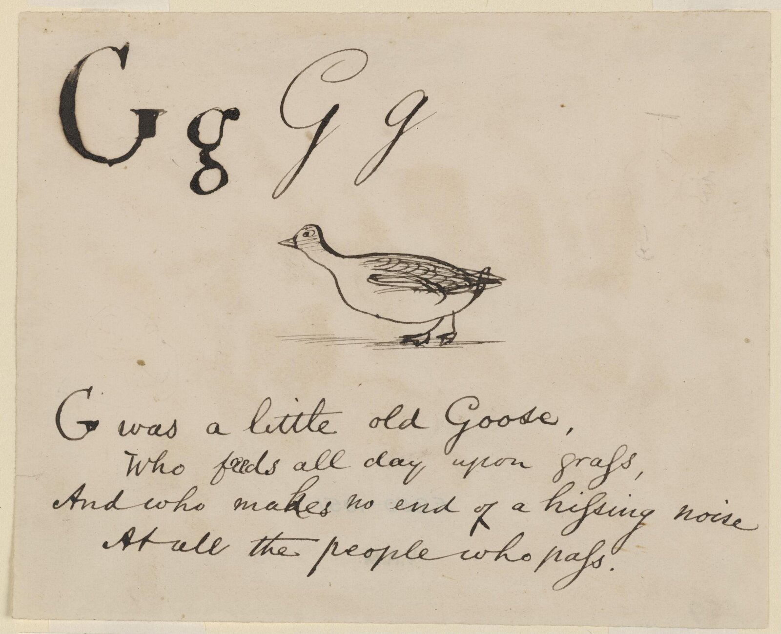 Nonsense Alphabet, Edward Lear, c.1880