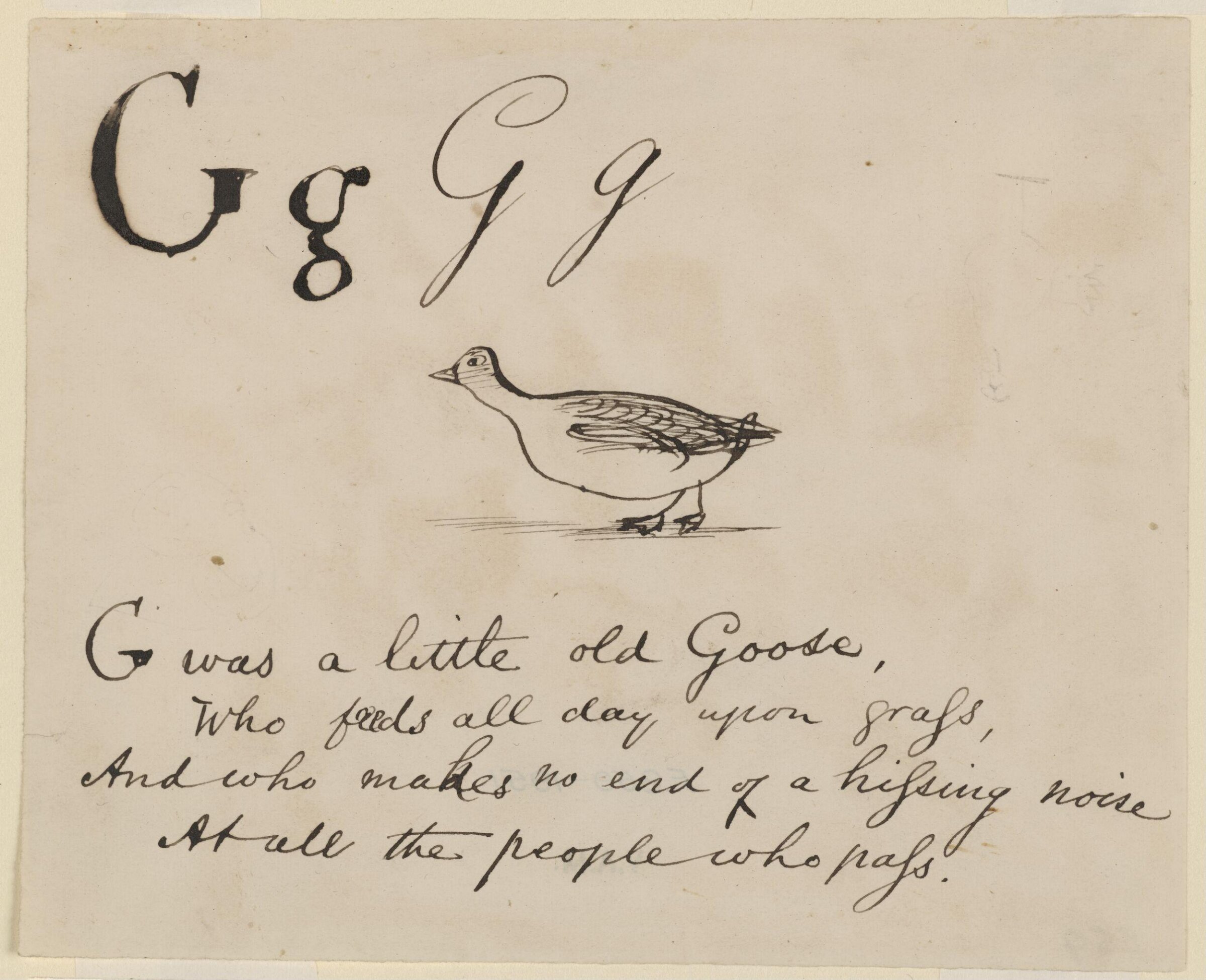 Nonsense Alphabet, Edward Lear, c.1880