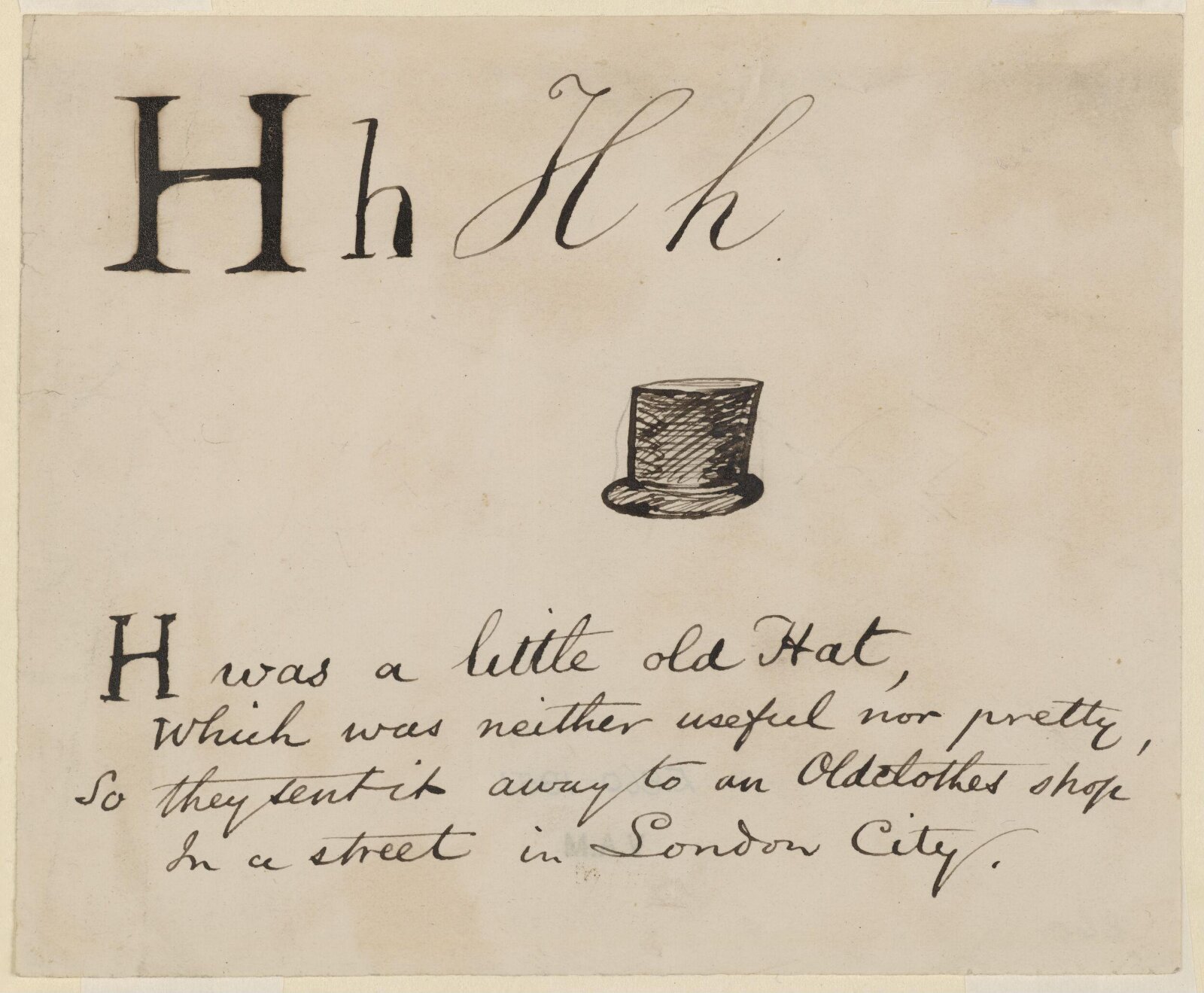 Nonsense Alphabet, Edward Lear, c.1880