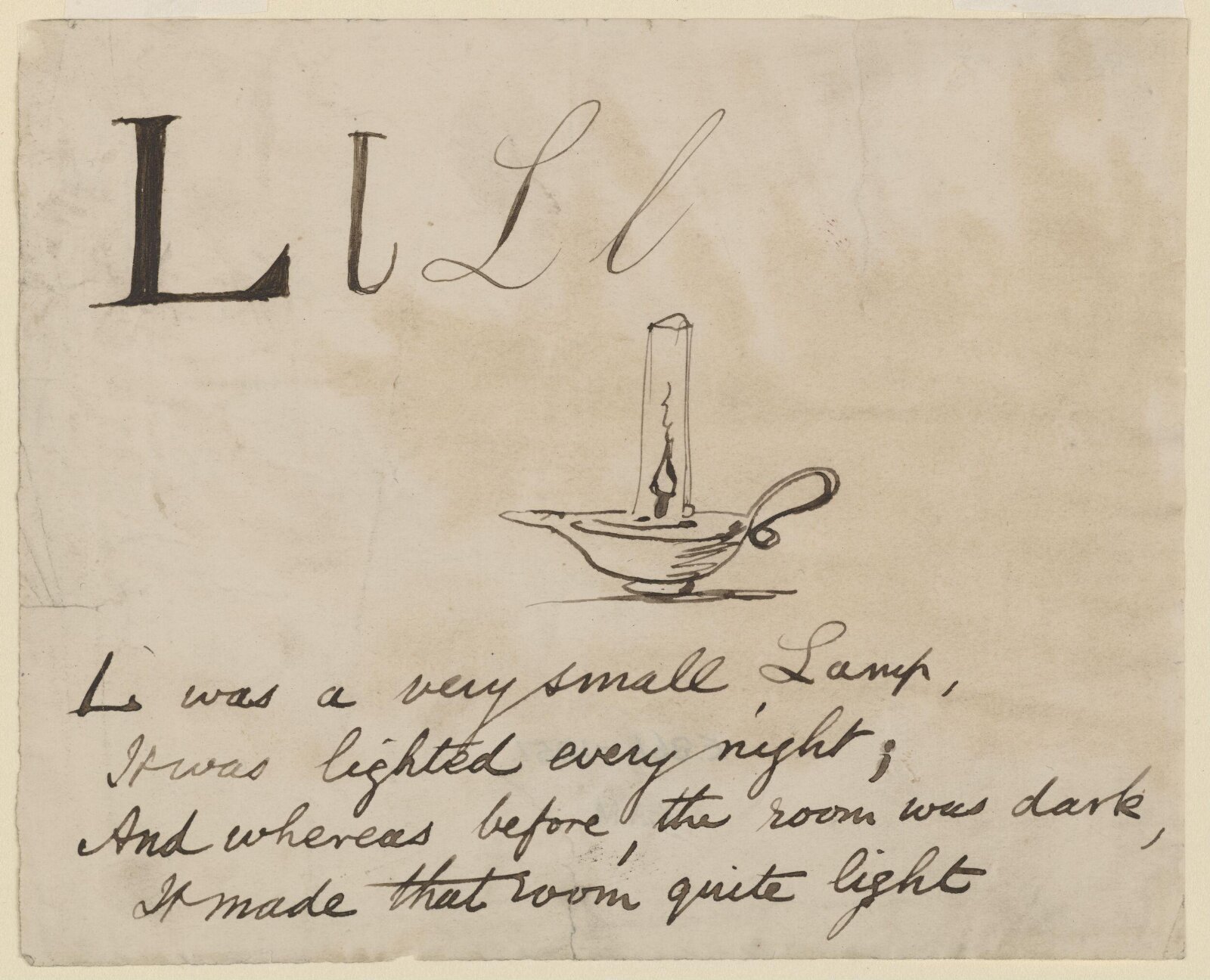 Nonsense Alphabet, Edward Lear, c.1880