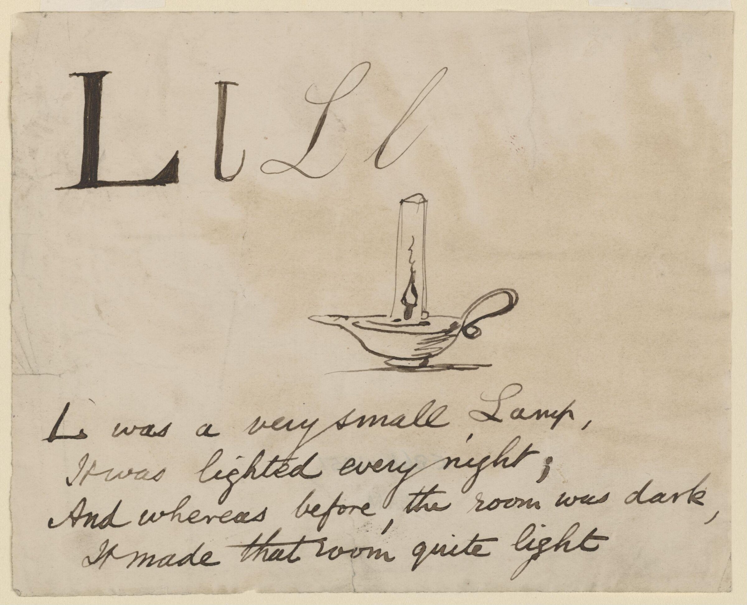Nonsense Alphabet, Edward Lear, c.1880