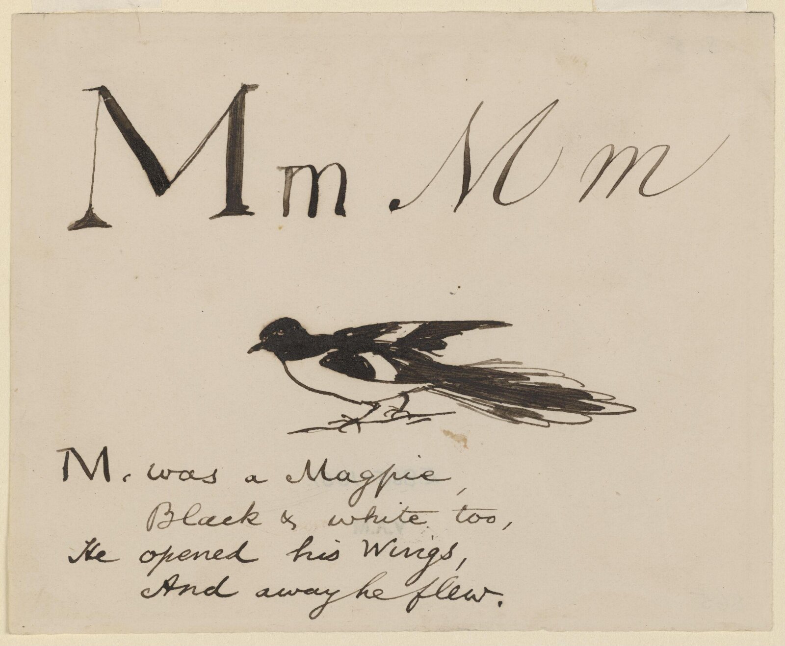 Nonsense Alphabet, Edward Lear, c.1880