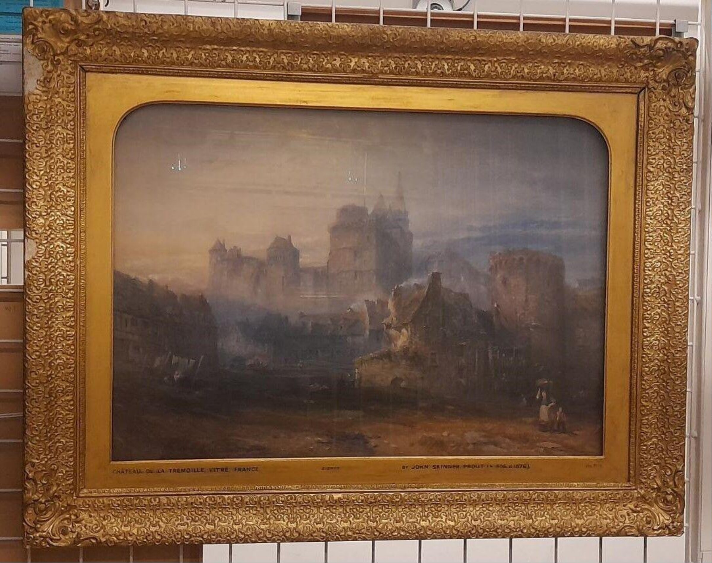 Chateau de la Trémoille, Vitré, France, Prout, ca. 1859