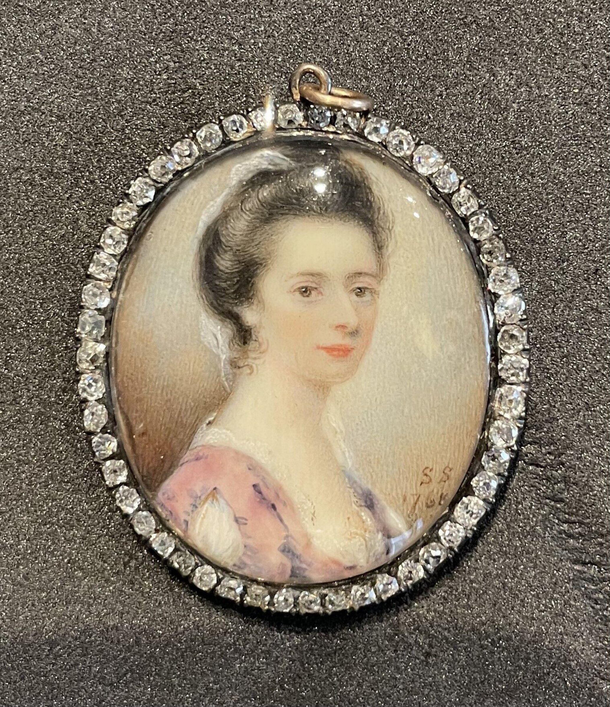 Portrait Miniature of an Unknown Woman Wearing a Lilac Dress, Sophia Smith, 1761