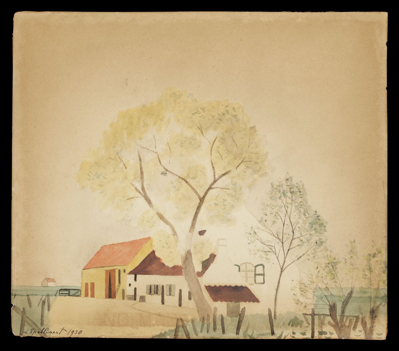 Farm in Snaeskerke, Spilliaert, 1930