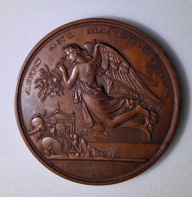 Dublin International Exhibition 1865, prize medal top image