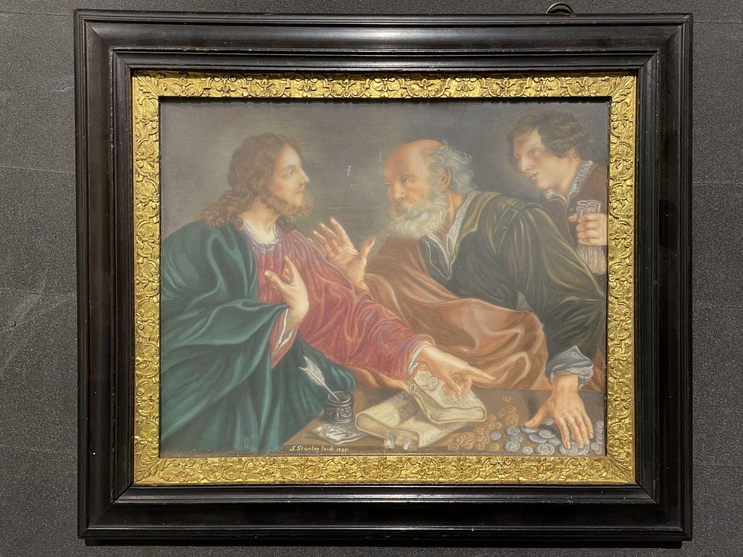Christ and the money-changers, Sarah Stanley, 1735
