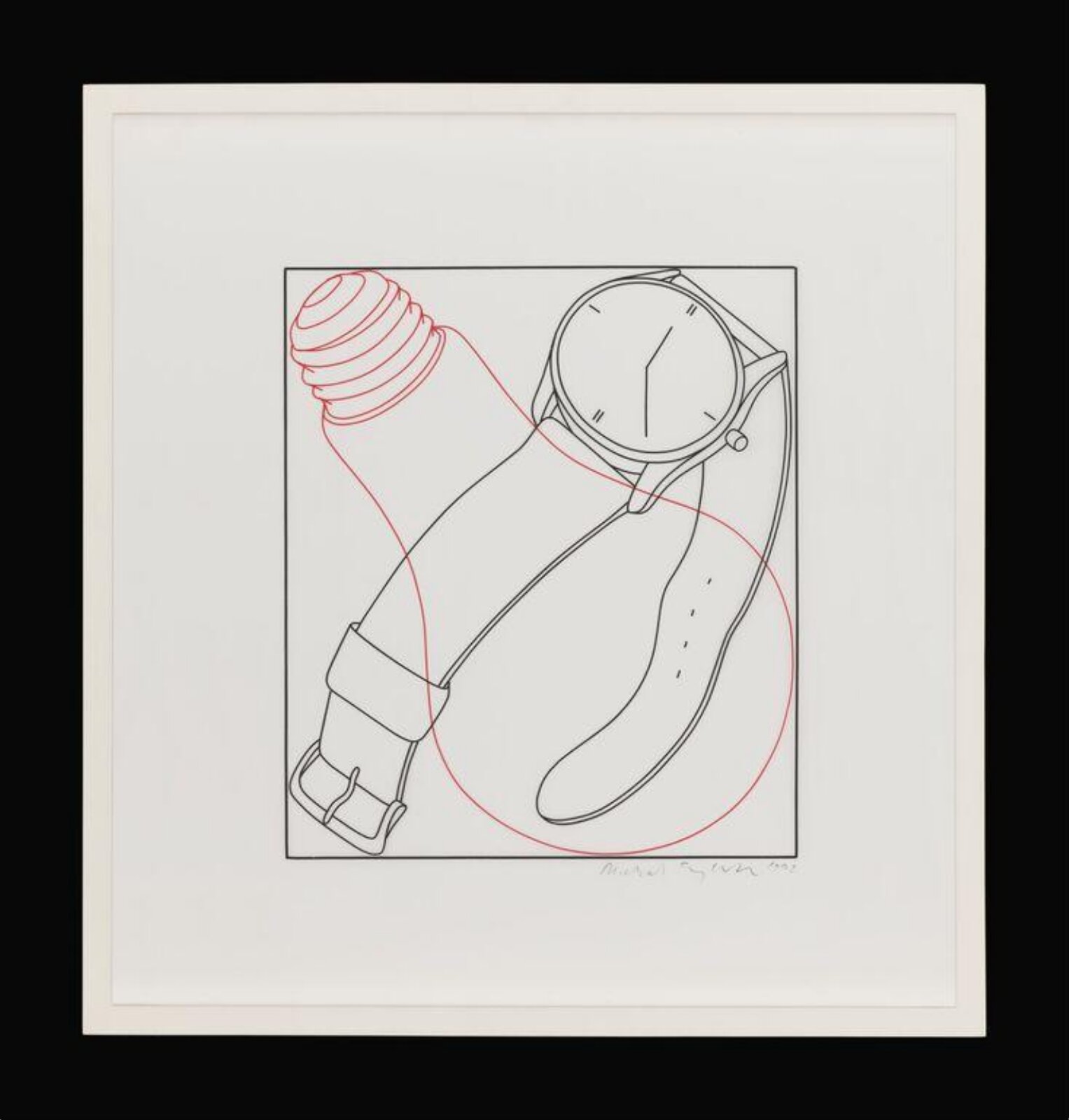 Proposal (bulb and watch), Michael Craig-Martin, 1992