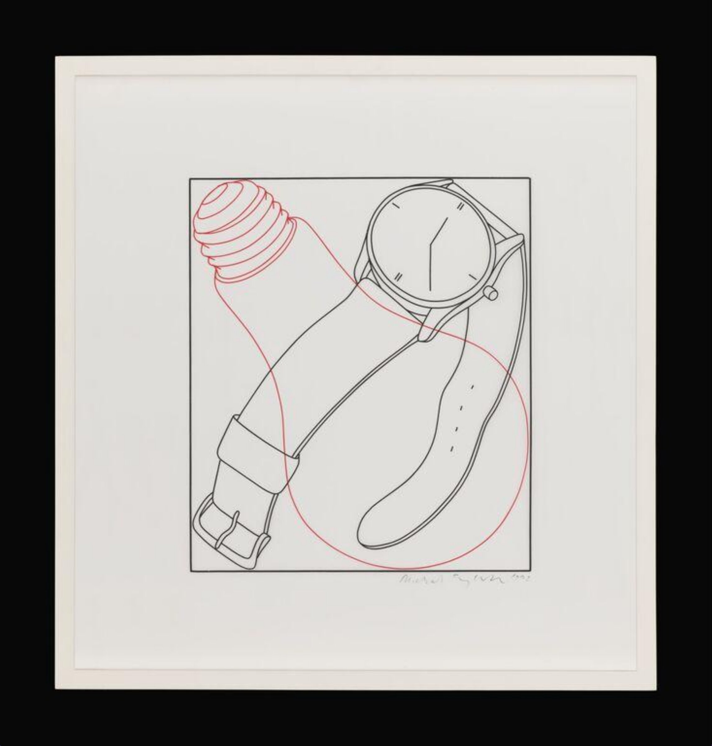 Proposal (bulb and watch), Michael Craig-Martin, 1992