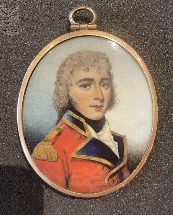 Portrait miniature of a Guards Officer