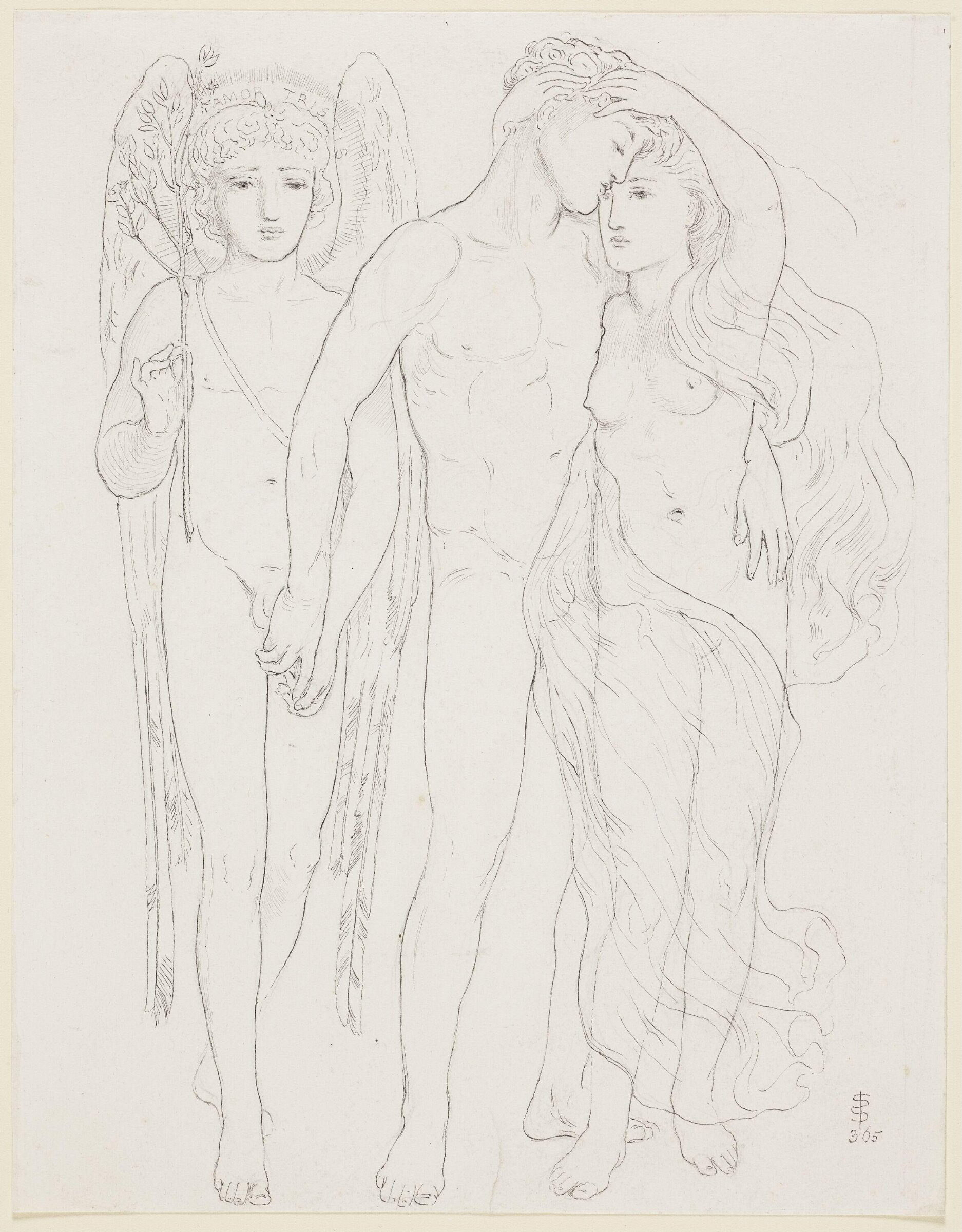 The Bride, Bridegroom and Sad Love, Simeon Solomon, 1865
