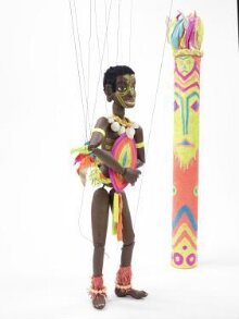 Marionette of a Zulu warrior thumbnail 1