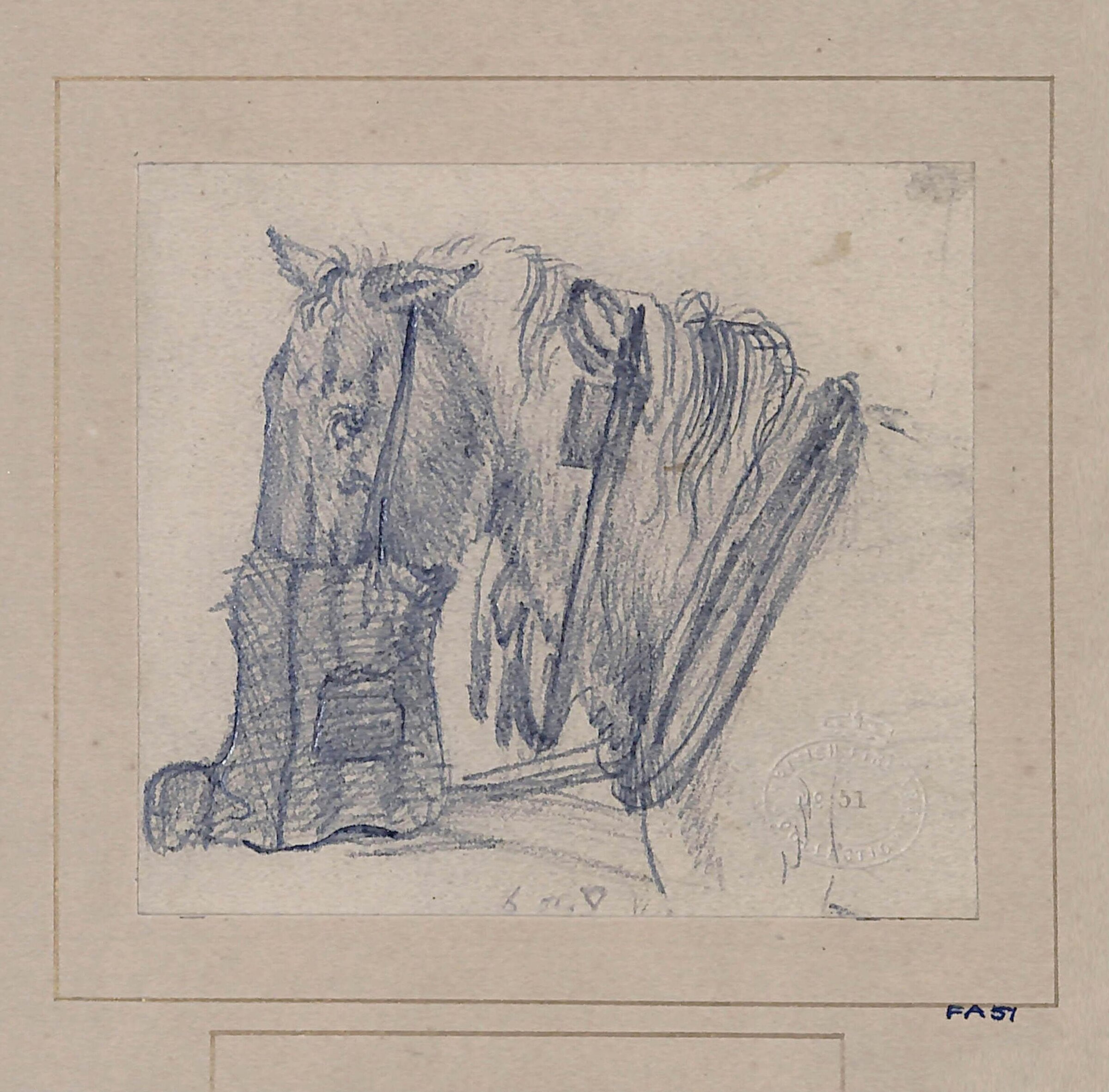 Drawing of a horse, Edwin Landseer, ca. 1805-1818