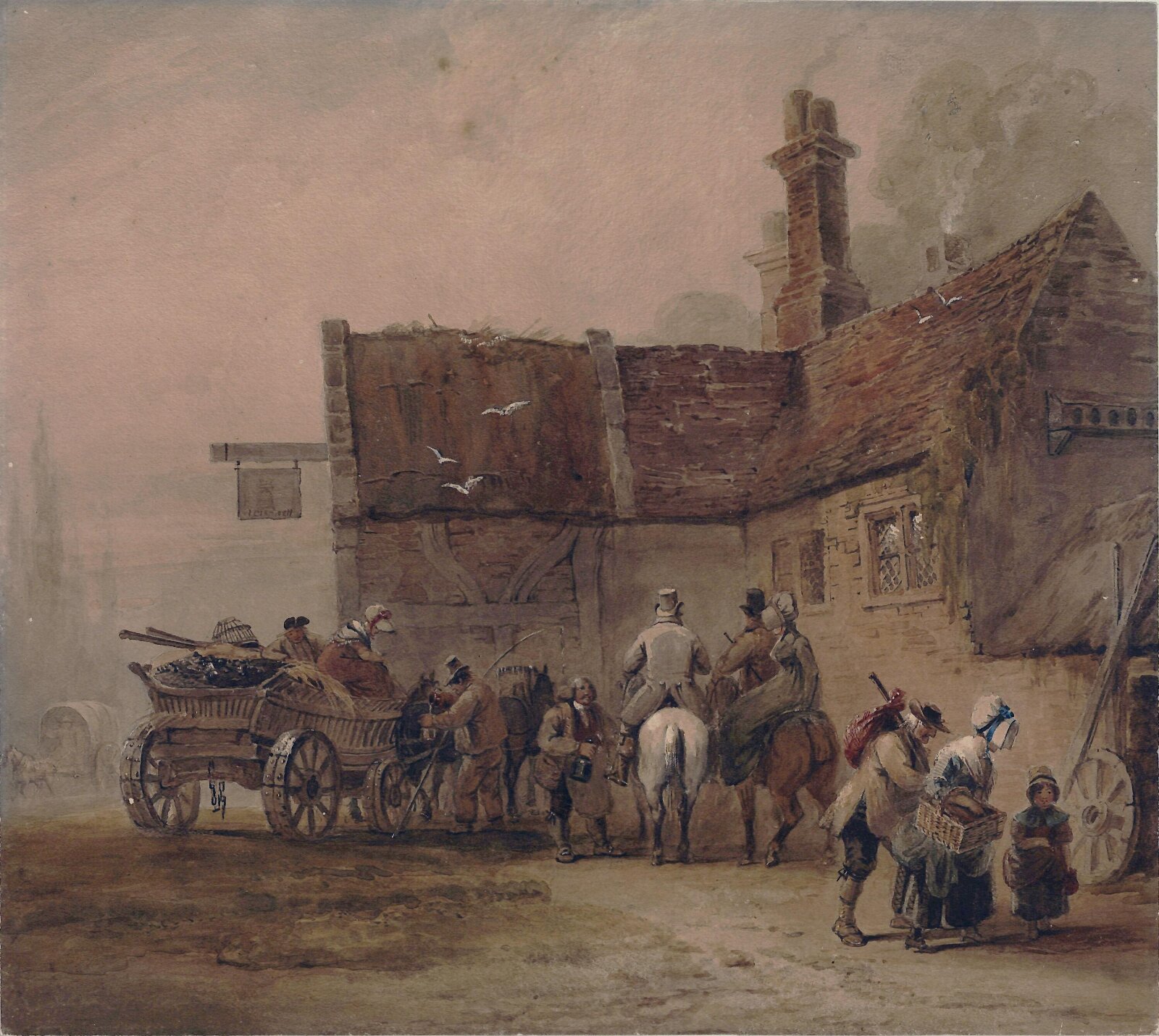 A Wayside Inn, ca. early 19th century