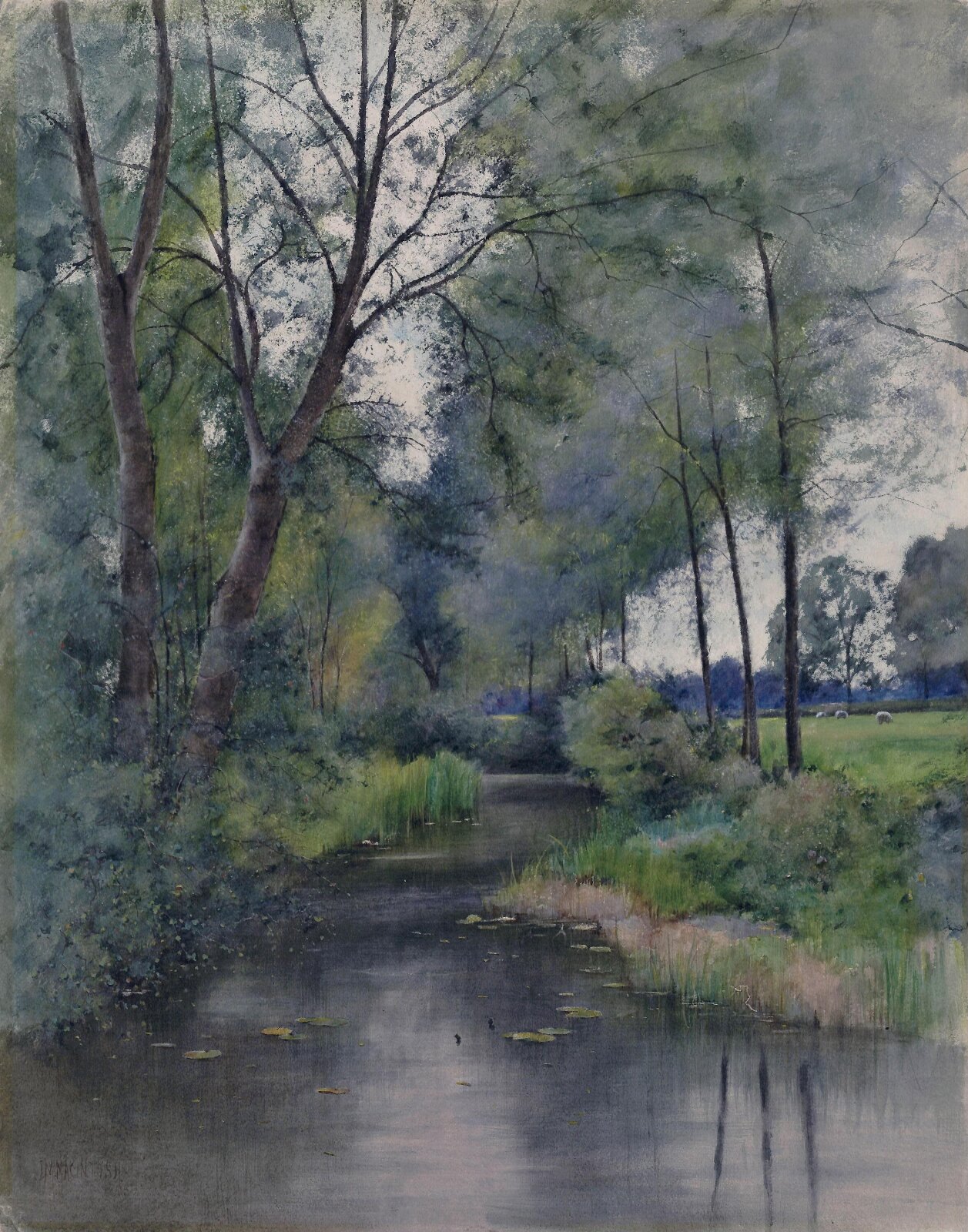 On the Enbourne, Berkshire, macintosh, ca. 1860-1900