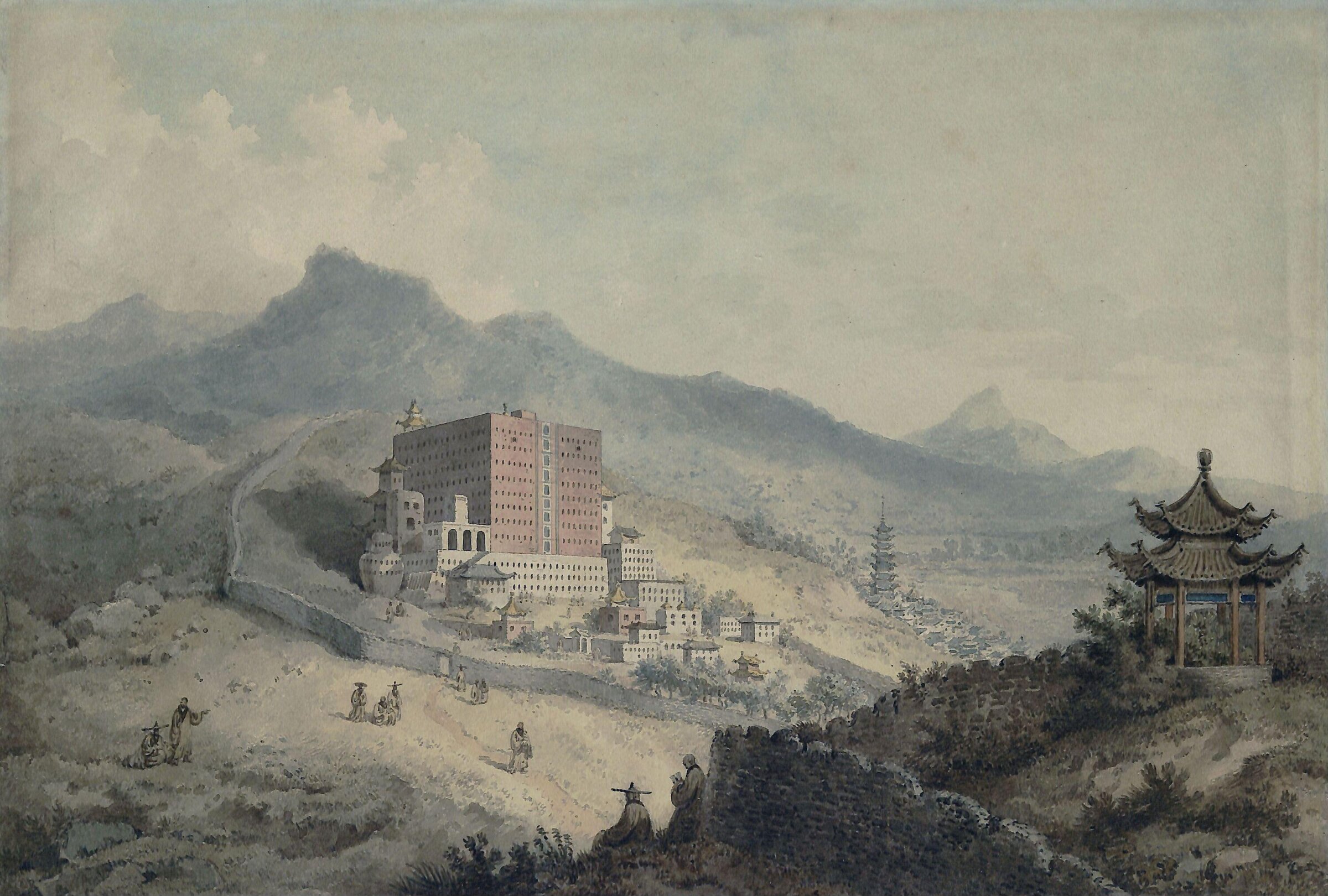 Poo-Ta-La, or Great Temple of Fo, near Zhehol in China, William Alexander, 1790s