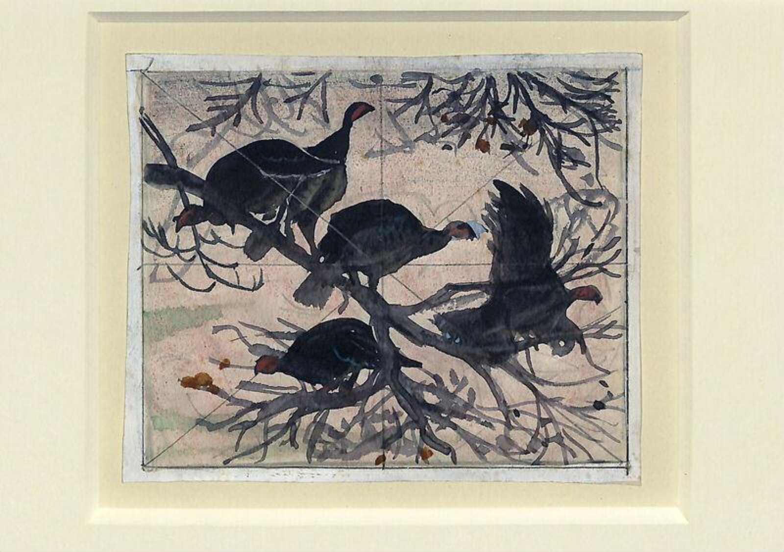 Turkey Roost, Charles Frederick Tunnicliffe, mid 20th Century