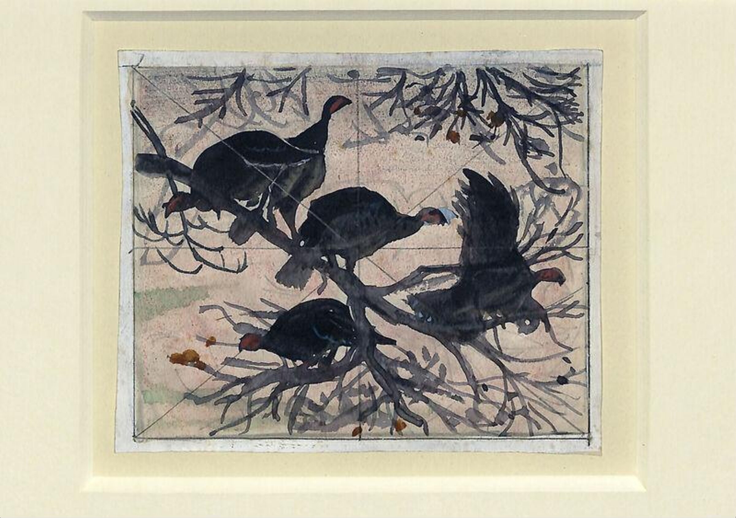Turkey Roost, Charles Frederick Tunnicliffe, mid 20th Century