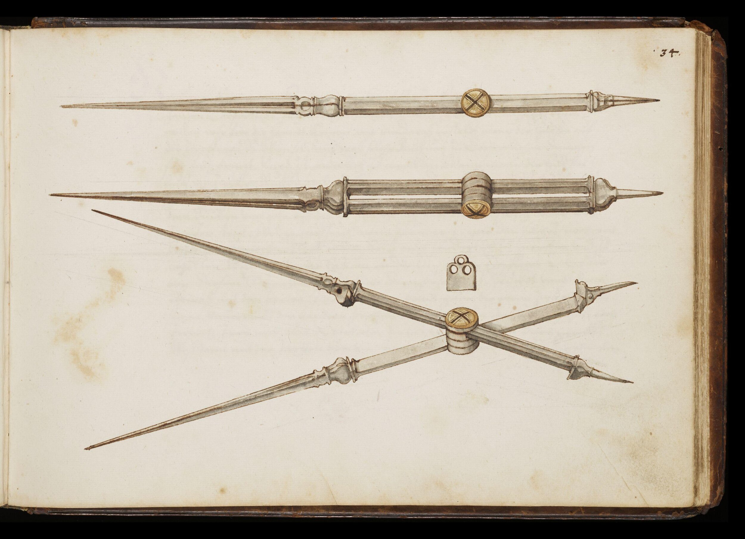  Ein gar kunstlicher und wolgetzierter Schreibtisch: sampt allerhant kunstlichen silbern und vergulten newerfunden Instrumenten, vol. 1