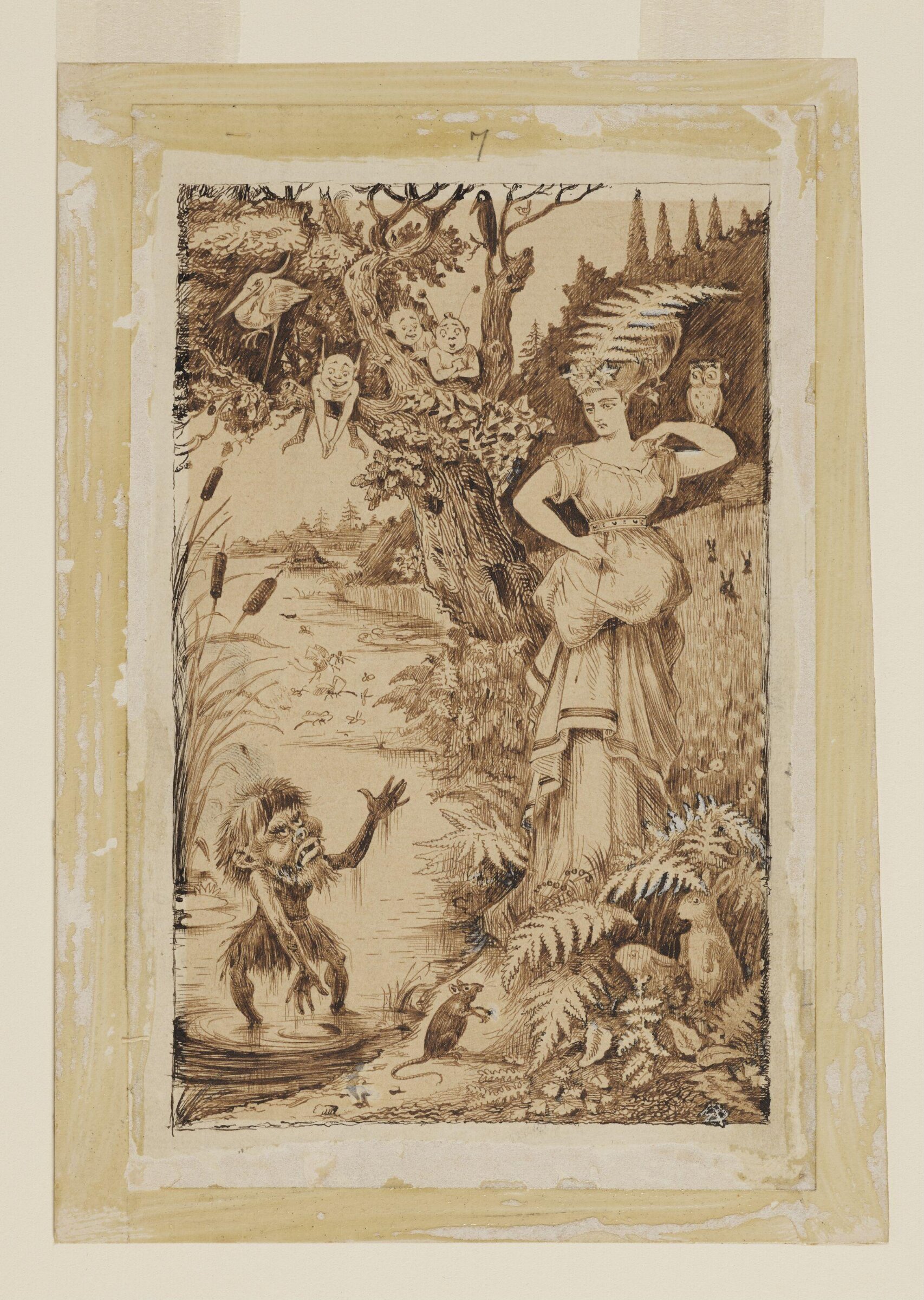 Drawing, William Brunton, 1871