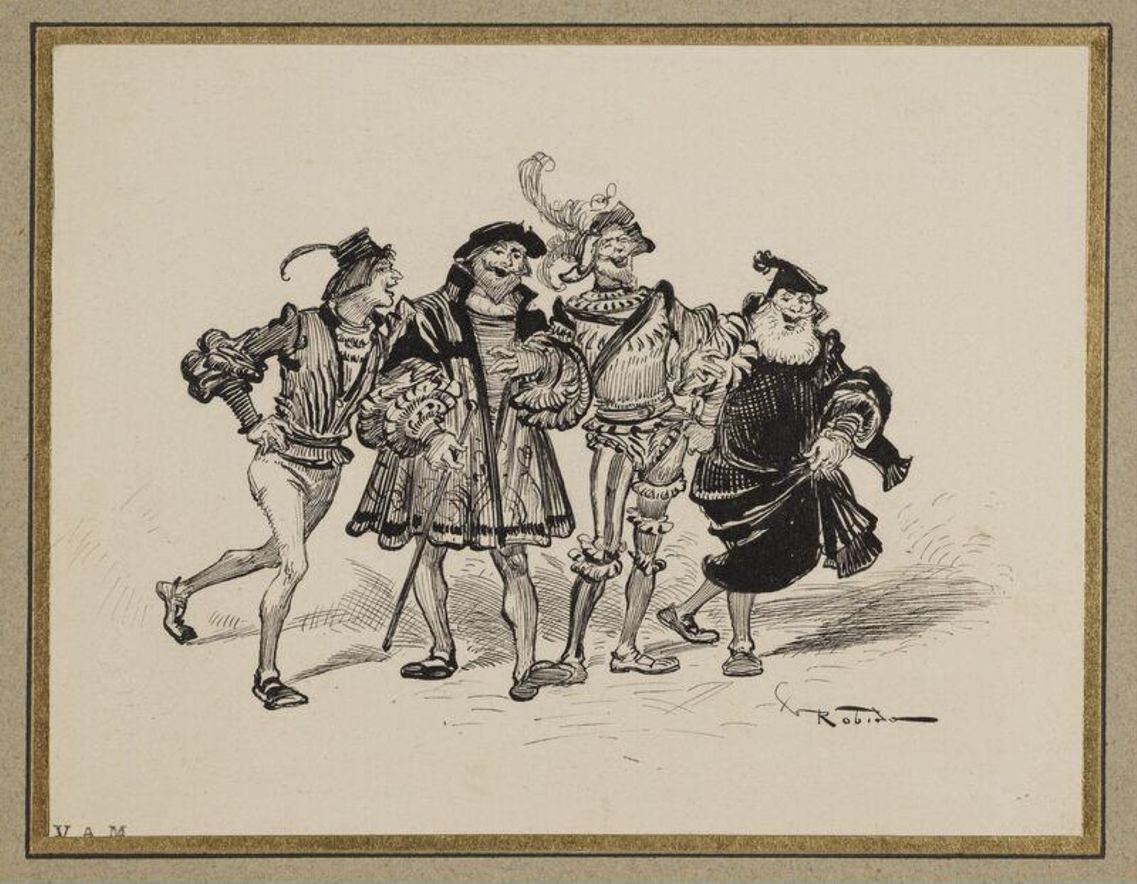 Drawing, Albert Robida, c. 1890-1910